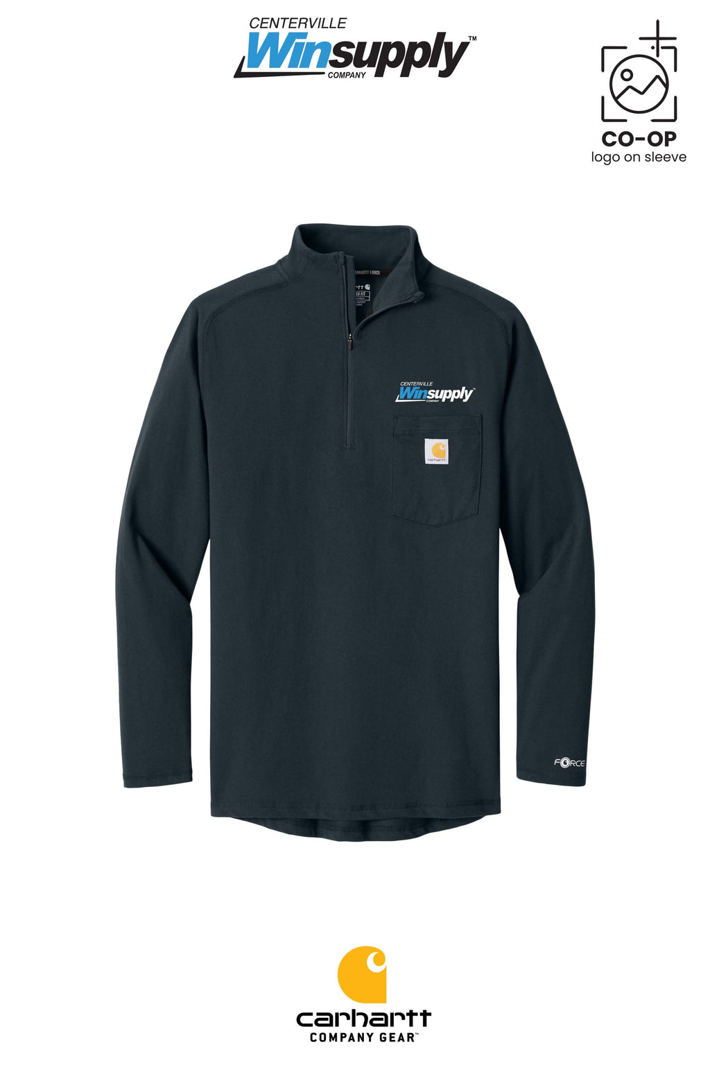 Carhartt Force® 1/4-Zip Long Sleeve T-Shirt - Winsupply Centerville OH