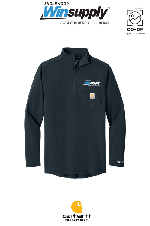 Carhartt Force® 1/4-Zip Long Sleeve T-Shirt - Englewood Winsupply