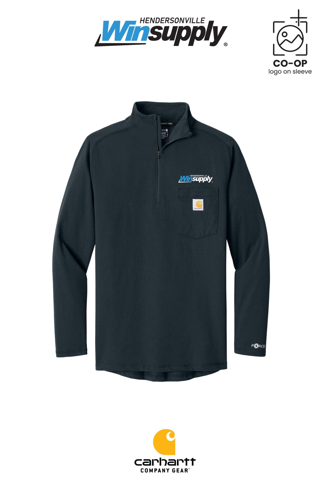 Carhartt Force® 1/4-Zip Long Sleeve T-Shirt - Winsupply of Hendersonville