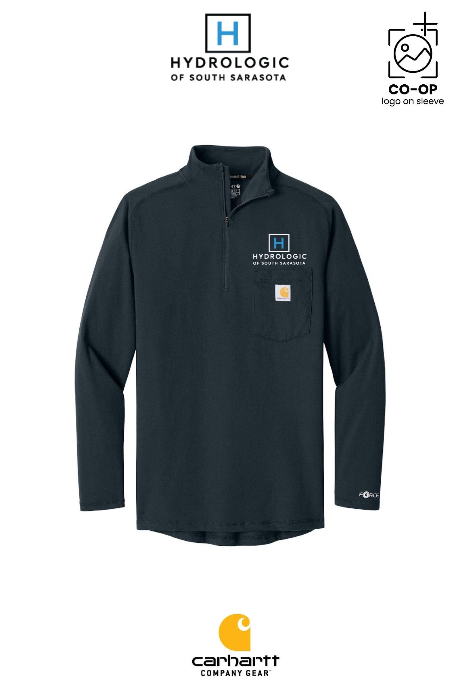 Carhartt Force® 1/4-Zip Long Sleeve T-Shirt - Winsupply Sarasota FL Co.