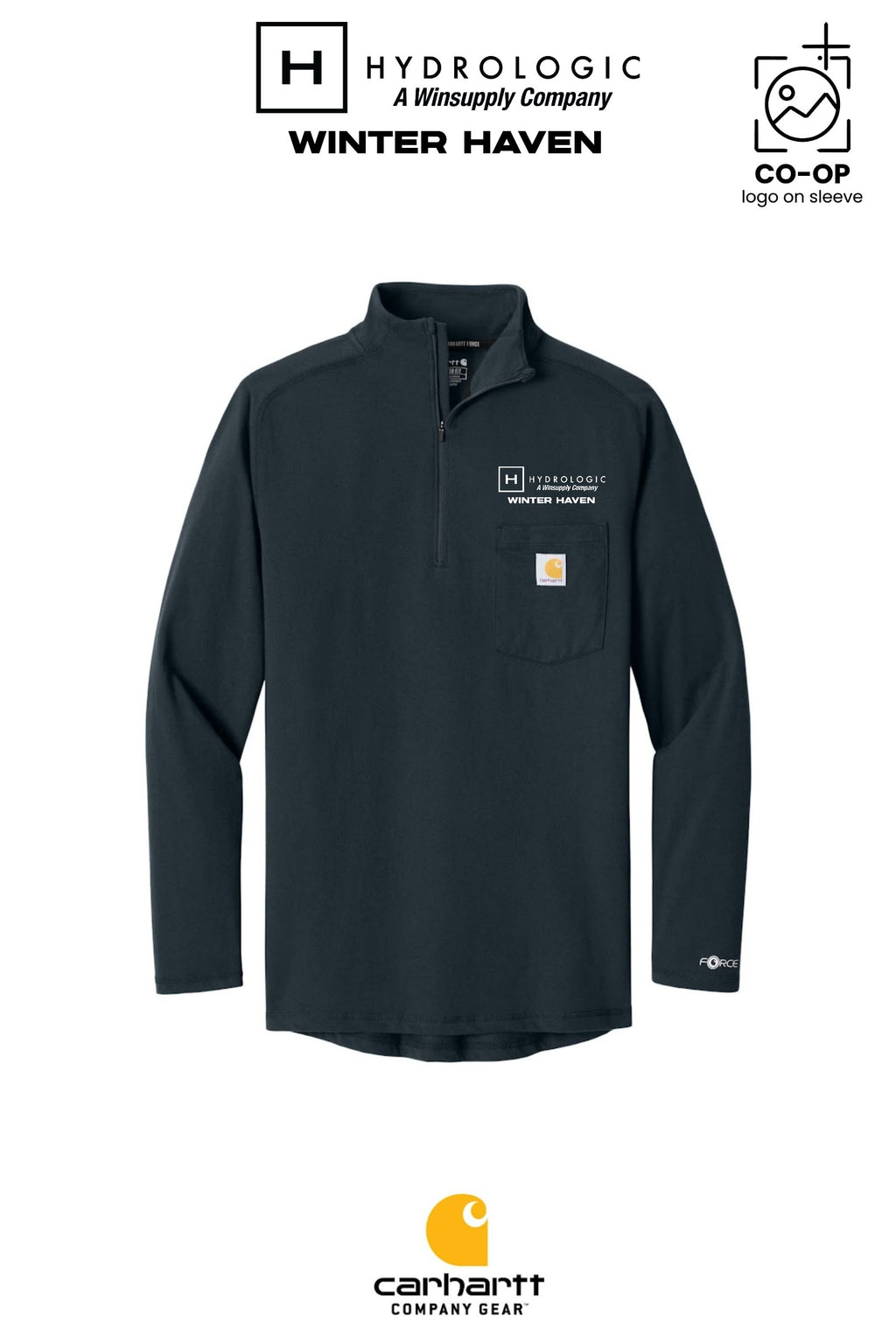 Carhartt Force® 1/4-Zip Long Sleeve T-Shirt - Winsupply of Winter Haven