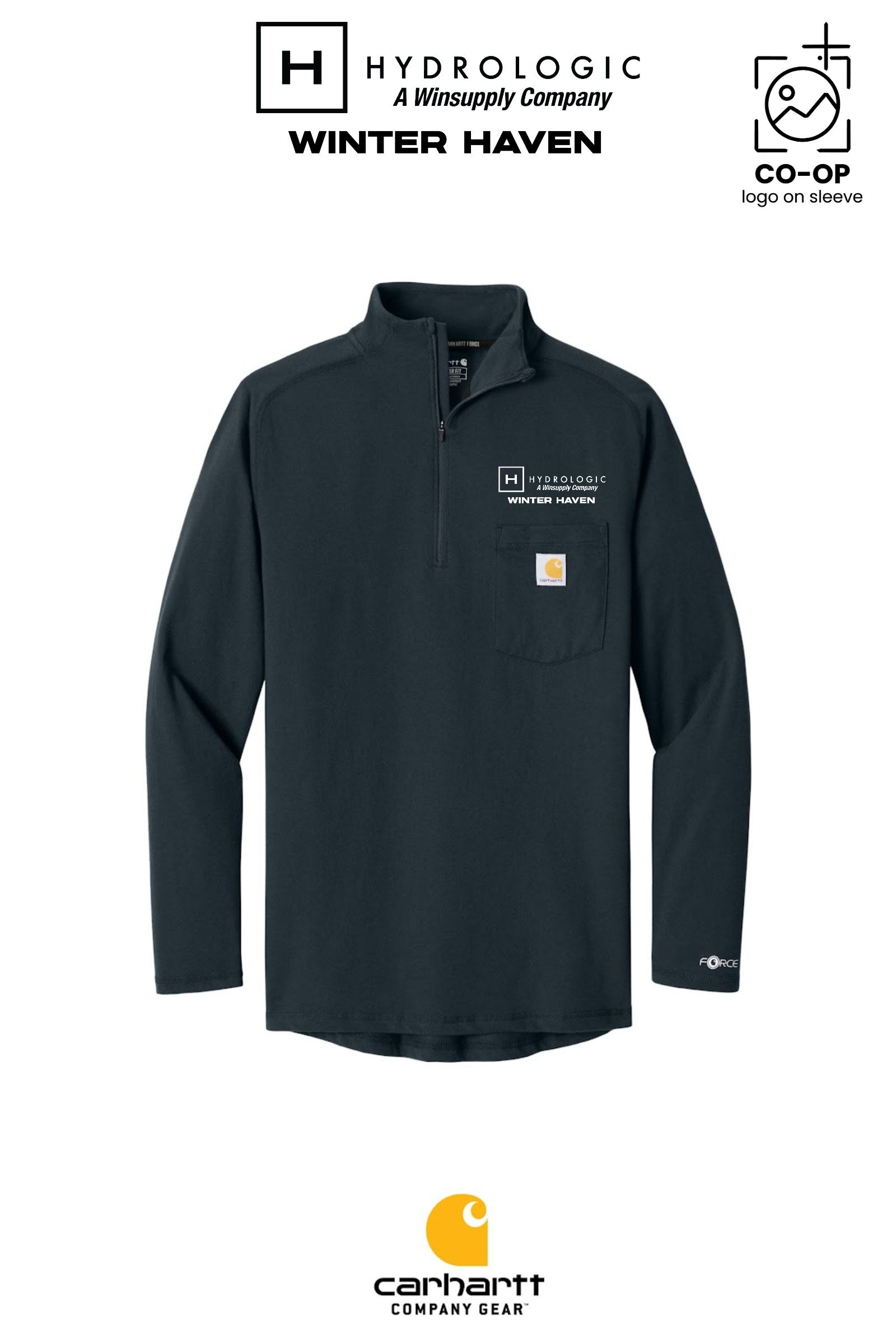 Carhartt Force® 1/4-Zip Long Sleeve T-Shirt - Winsupply of Winter Haven