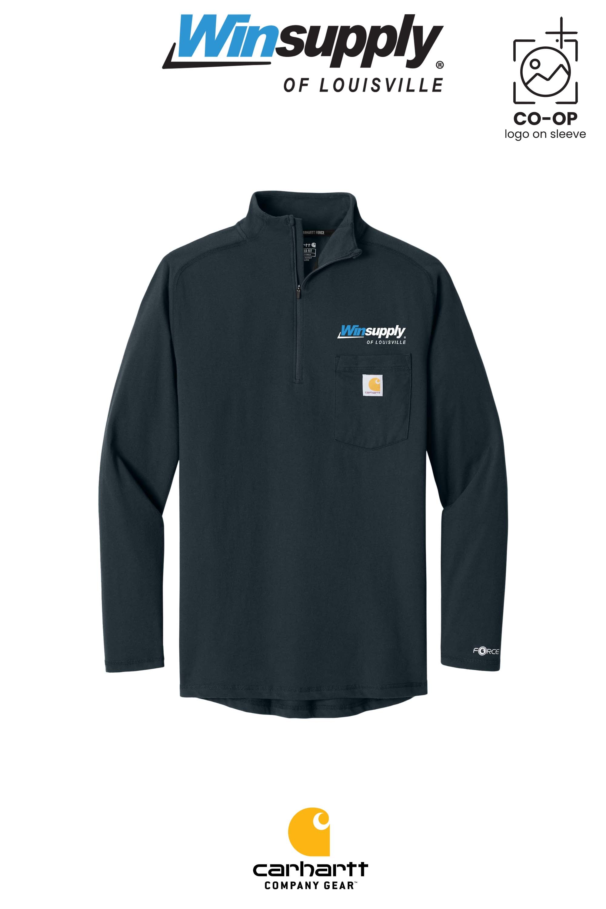 Carhartt Force® 1/4-Zip Long Sleeve T-Shirt - Winsupply of Louisville KY