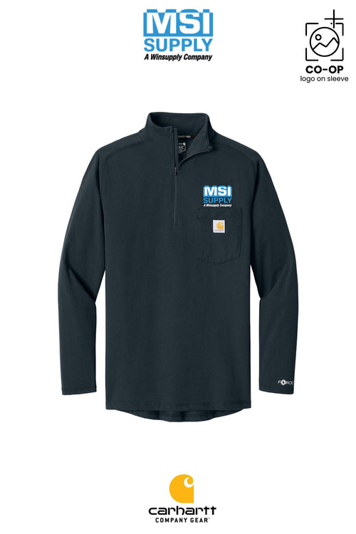 Carhartt Force® 1/4-Zip Long Sleeve T-Shirt - MSI Supply Houston