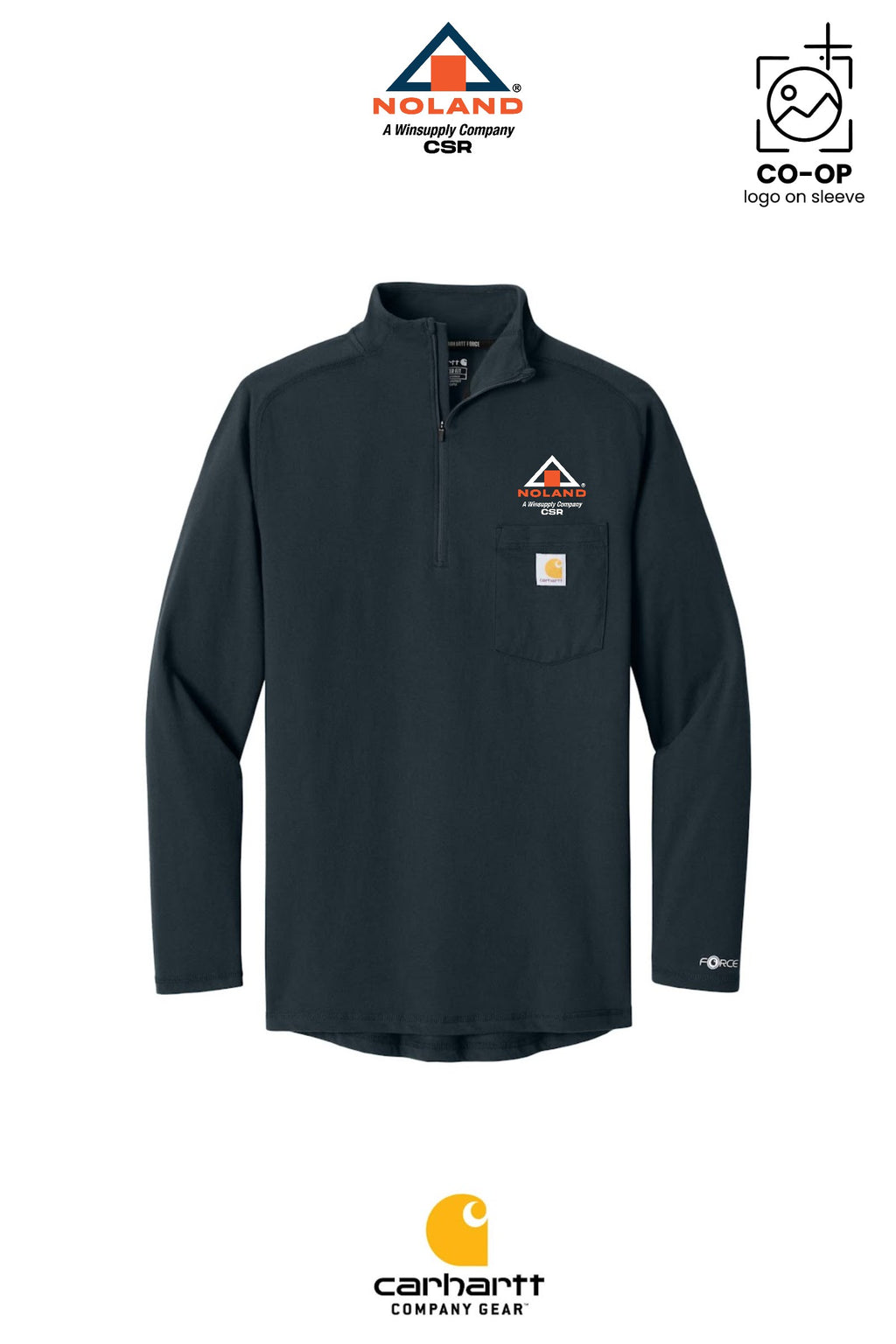 Carhartt Force® 1/4-Zip Long Sleeve T-Shirt - Noland CSR
