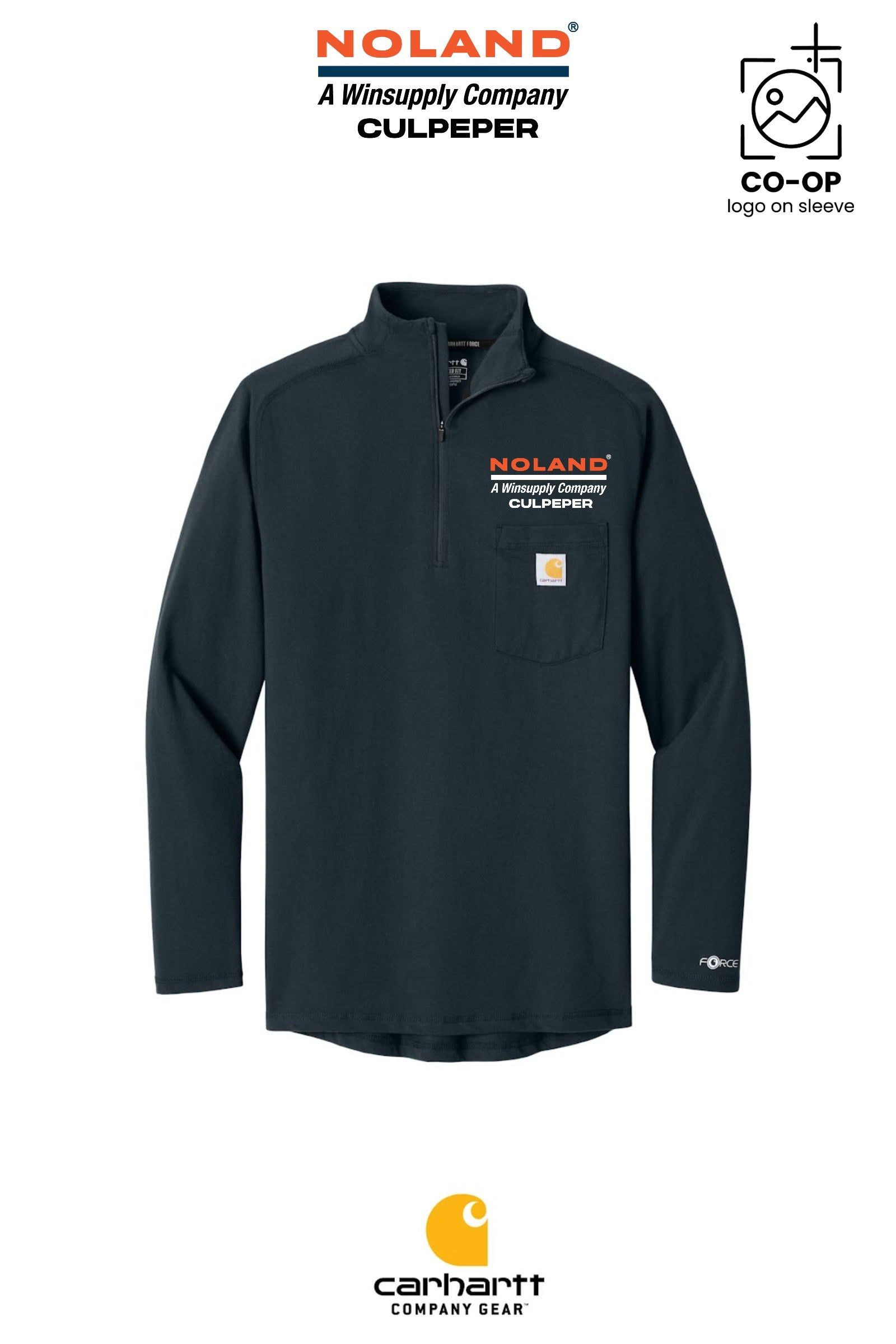 Carhartt Force® 1/4-Zip Long Sleeve T-Shirt - Culpeper Noland