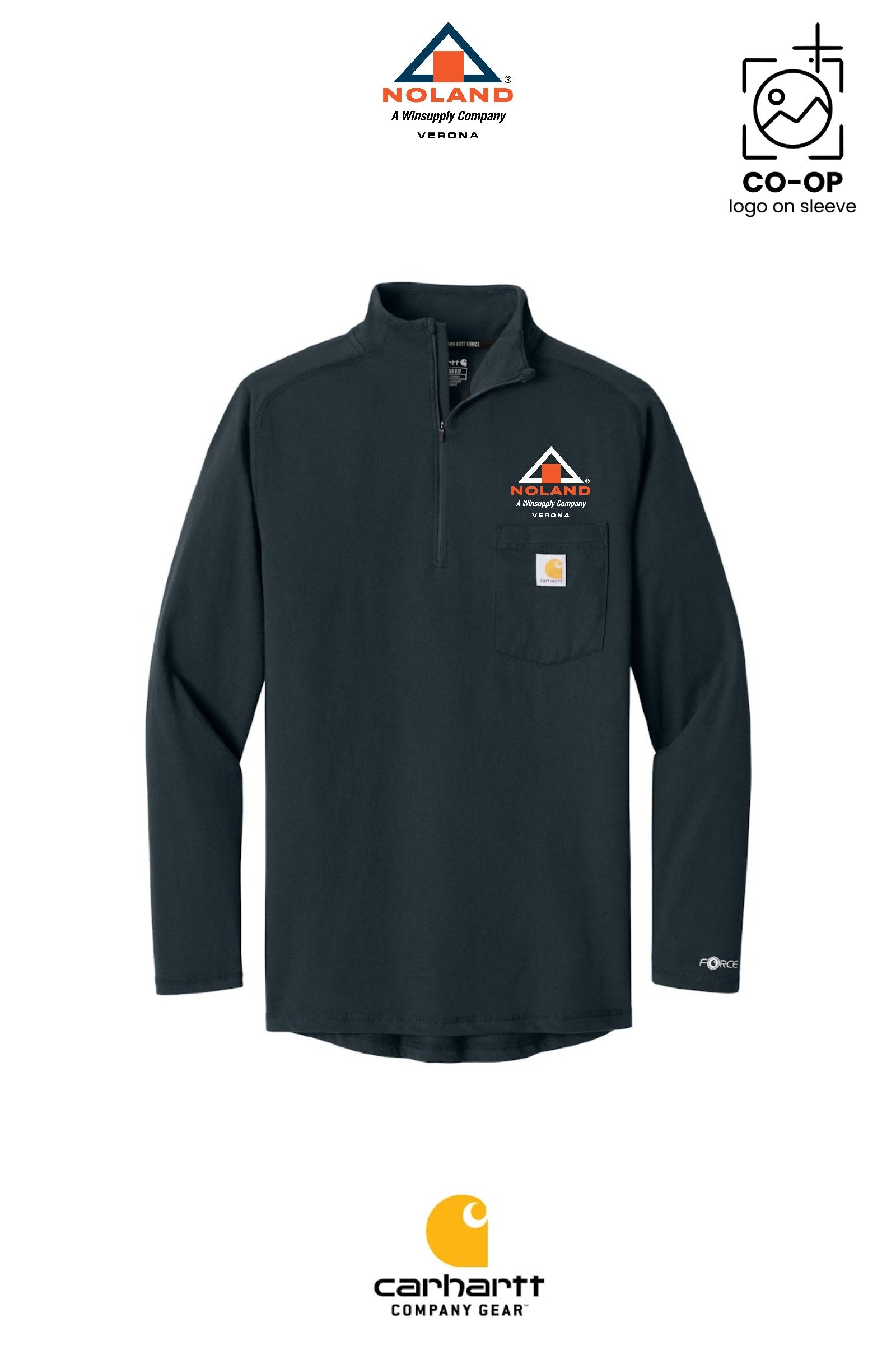 Carhartt Force® 1/4-Zip Long Sleeve T-Shirt - Verona Noland
