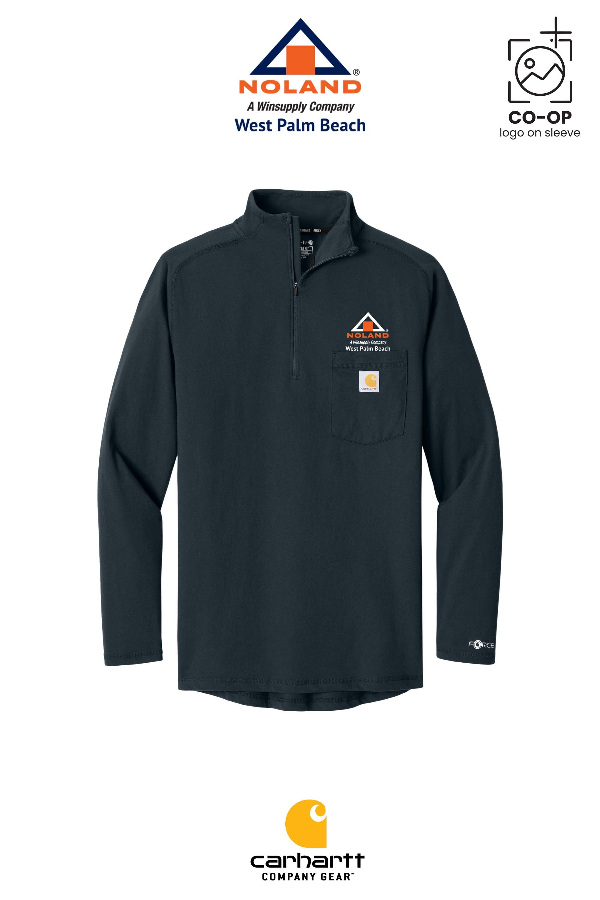 Carhartt Force® 1/4-Zip Long Sleeve T-Shirt - Noland West Palm Beach