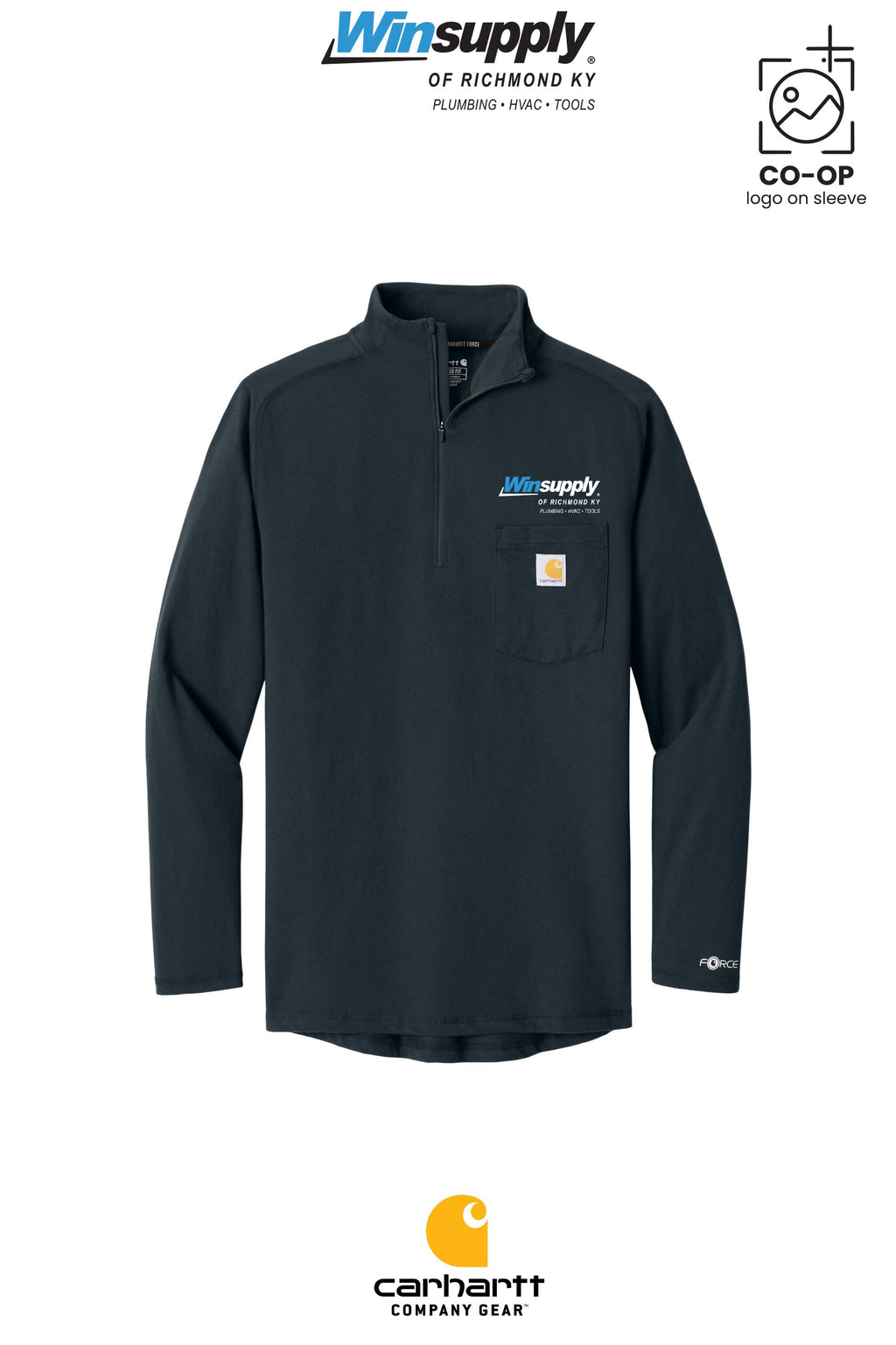 Carhartt Force® 1/4-Zip Long Sleeve T-Shirt - Winsupply of Richmond KY