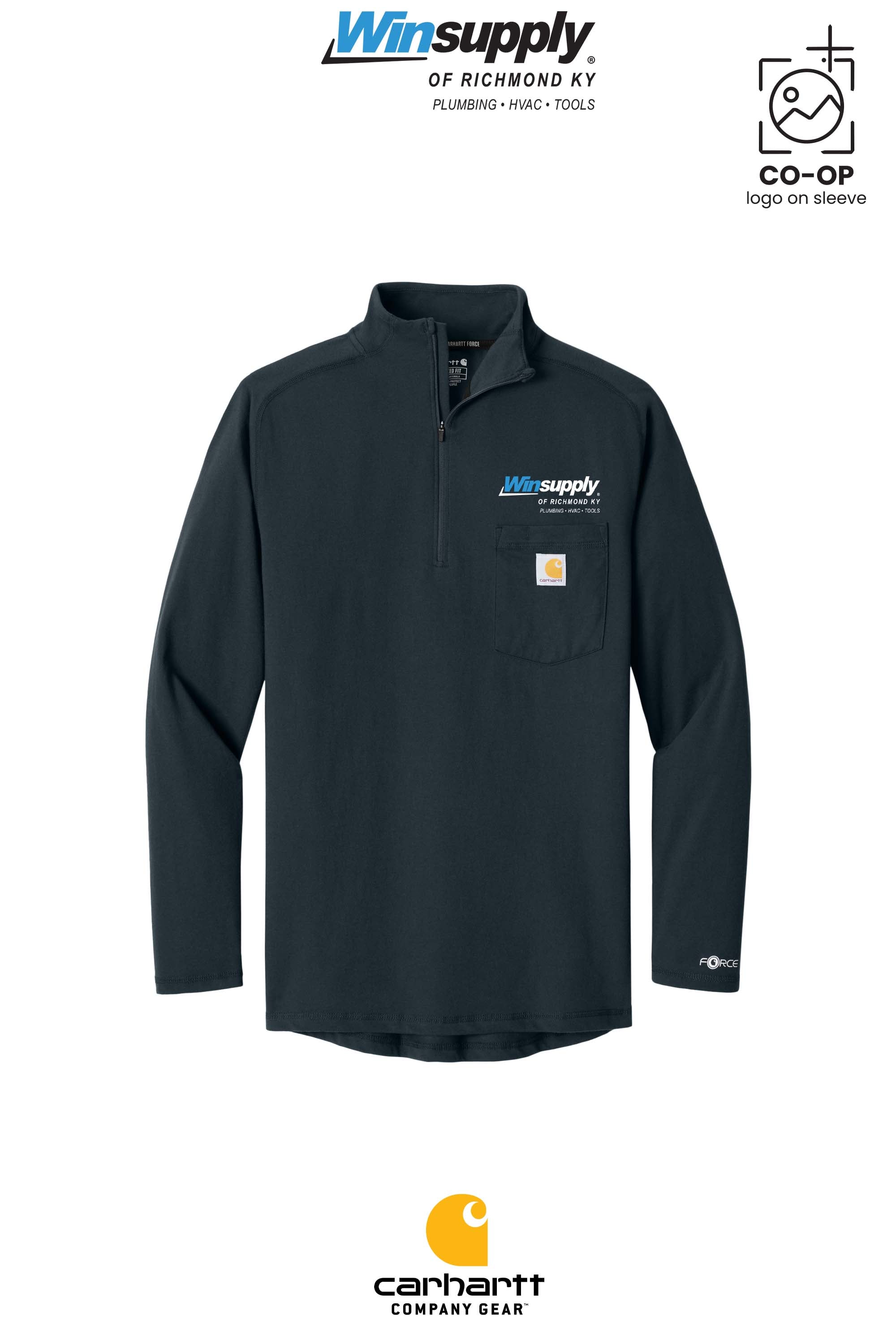 Carhartt Force® 1/4-Zip Long Sleeve T-Shirt - Winsupply of Richmond KY