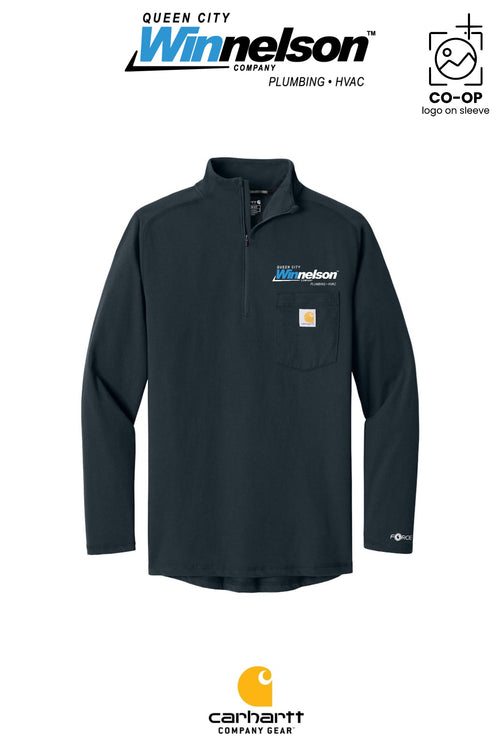 Carhartt Force® 1/4-Zip Long Sleeve T-Shirt - Queen City Winnelson
