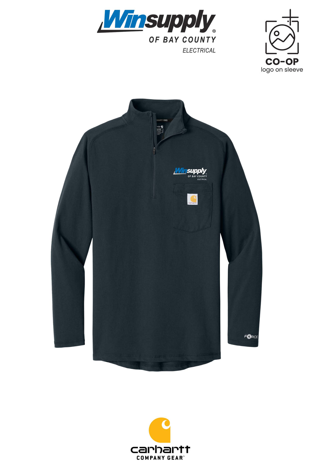 Carhartt Force® 1/4-Zip Long Sleeve T-Shirt - Winsupply Bay County FL