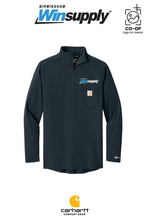 Carhartt Force® 1/4-Zip Long Sleeve T-Shirt - Birmingham Winsupply