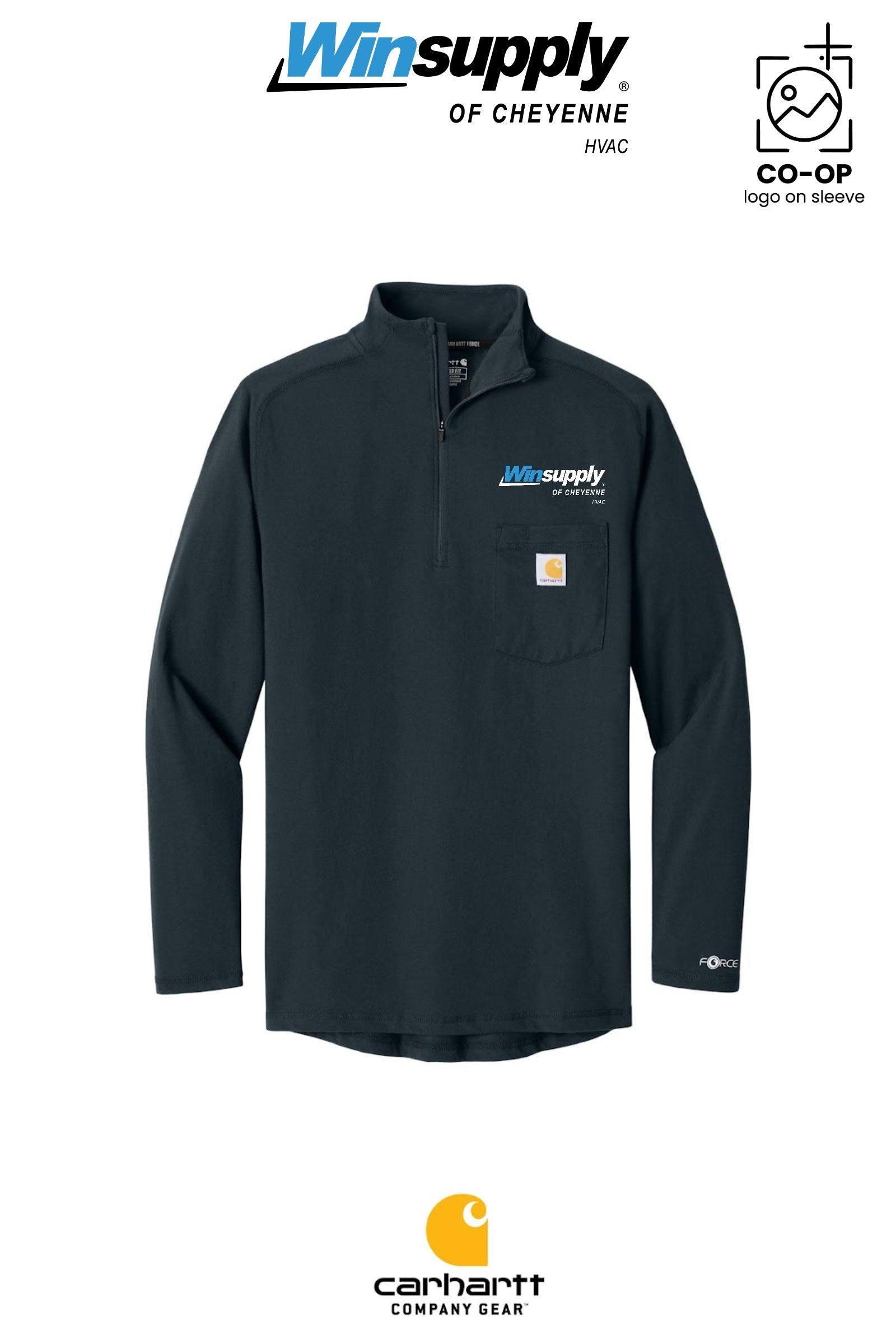 Carhartt Force® 1/4-Zip Long Sleeve T-Shirt - Winsupply of Cheyenne
