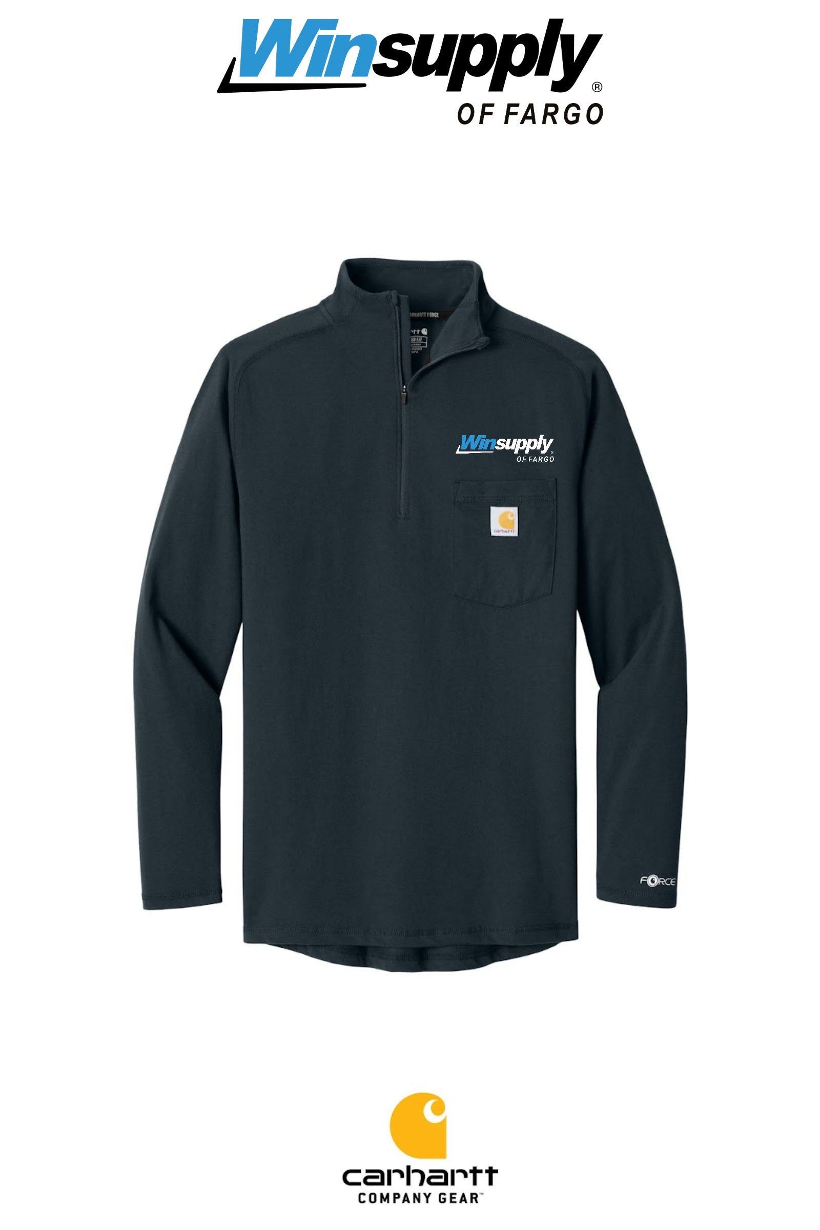 Carhartt Force® 1/4-Zip Long Sleeve T-Shirt - Winsupply of Fargo