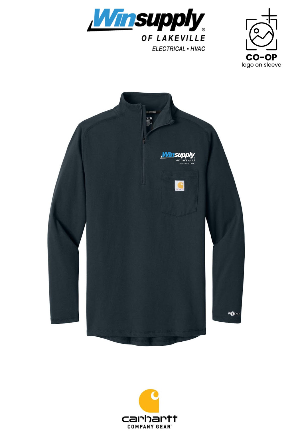 Carhartt Force® 1/4-Zip Long Sleeve T-Shirt - Winsupply of Lakeville