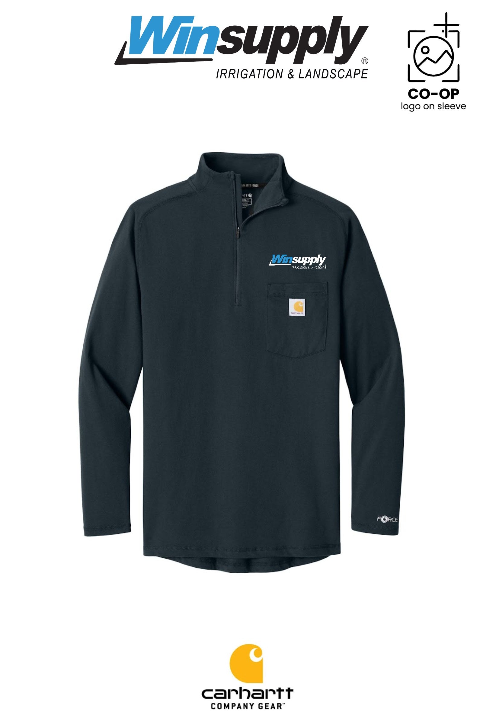 Carhartt Force® 1/4-Zip Long Sleeve T-Shirt - Winsupply NE Albuquerque NM Co.