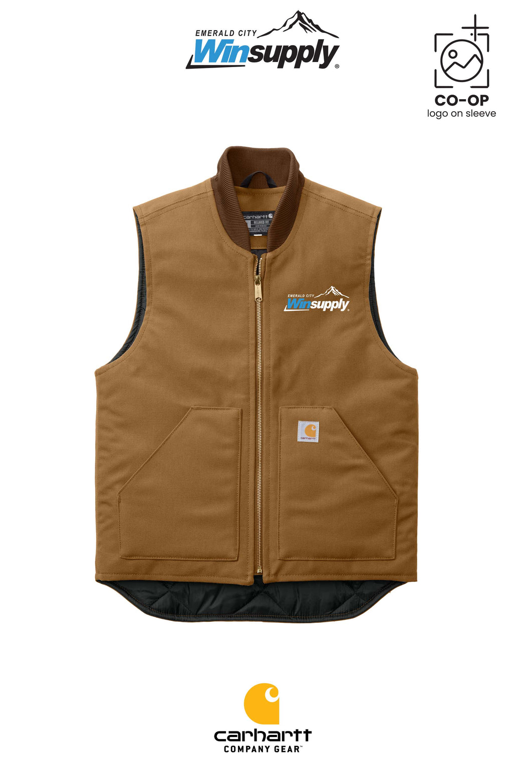Carhartt® Duck Vest - Winsupply Emerald City