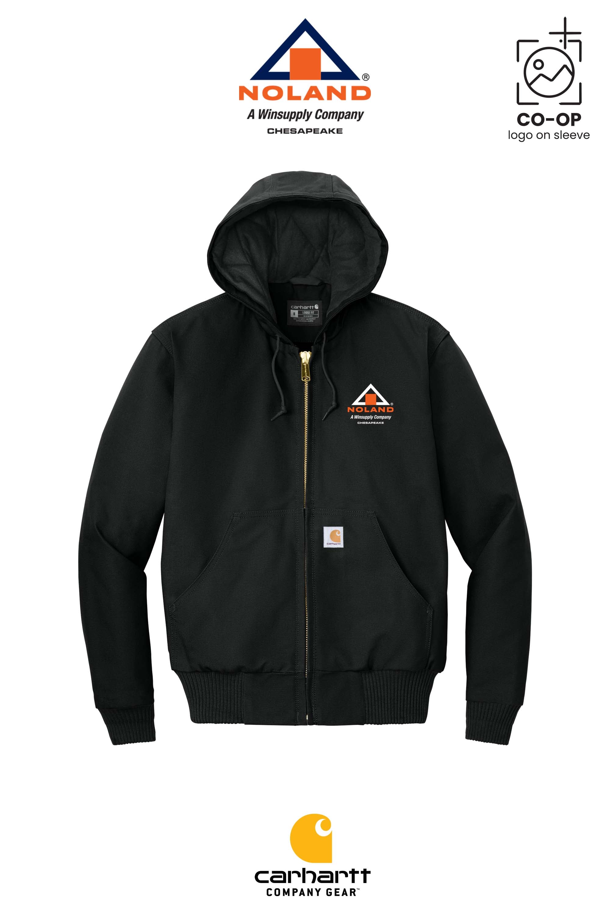 Carhartt® Quilted-Flannel-Lined Duck Active Jac - Noland Company Chesapeake
