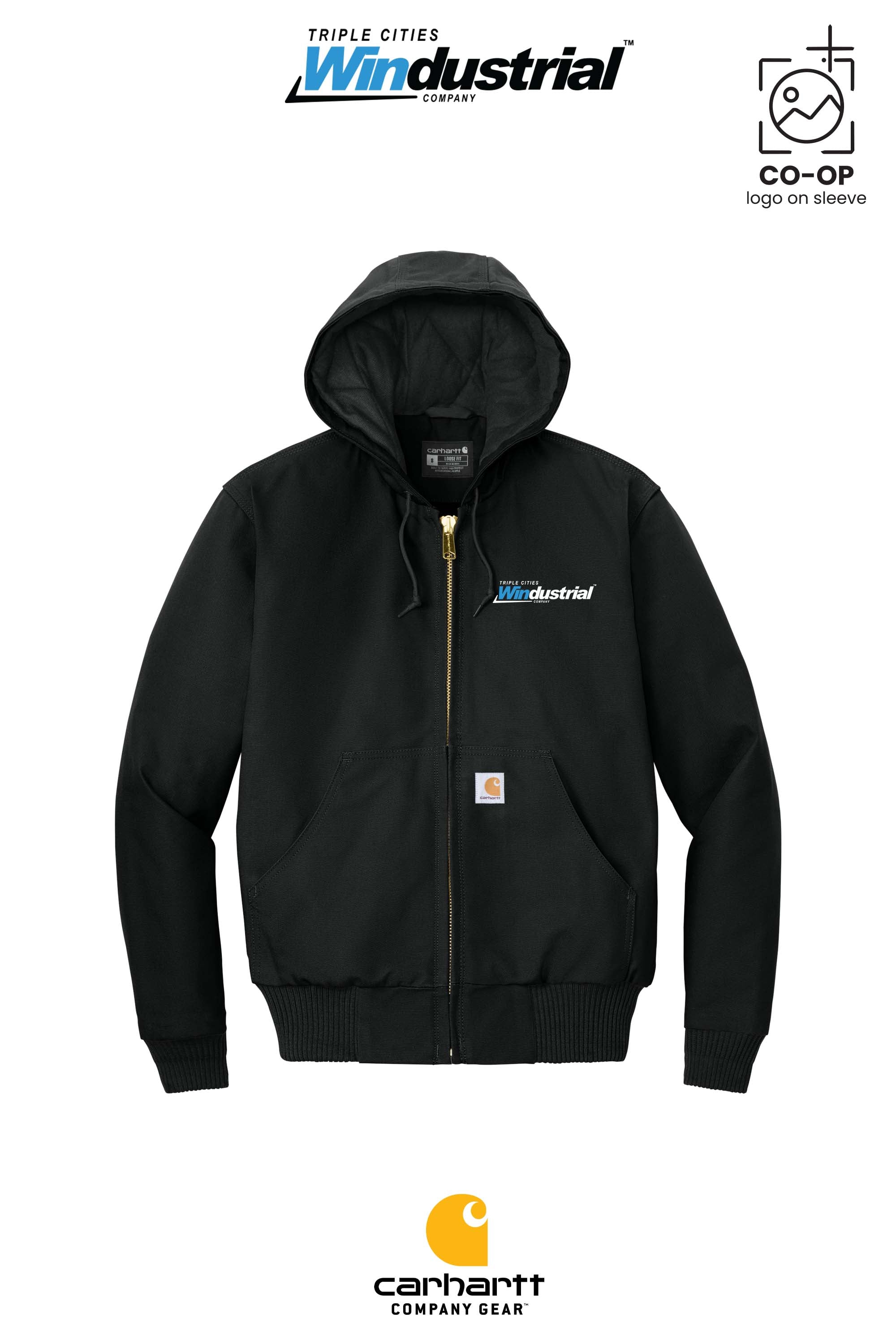 Carhartt® Quilted-Flannel-Lined Duck Active Jac - Windustrial Triple Cities