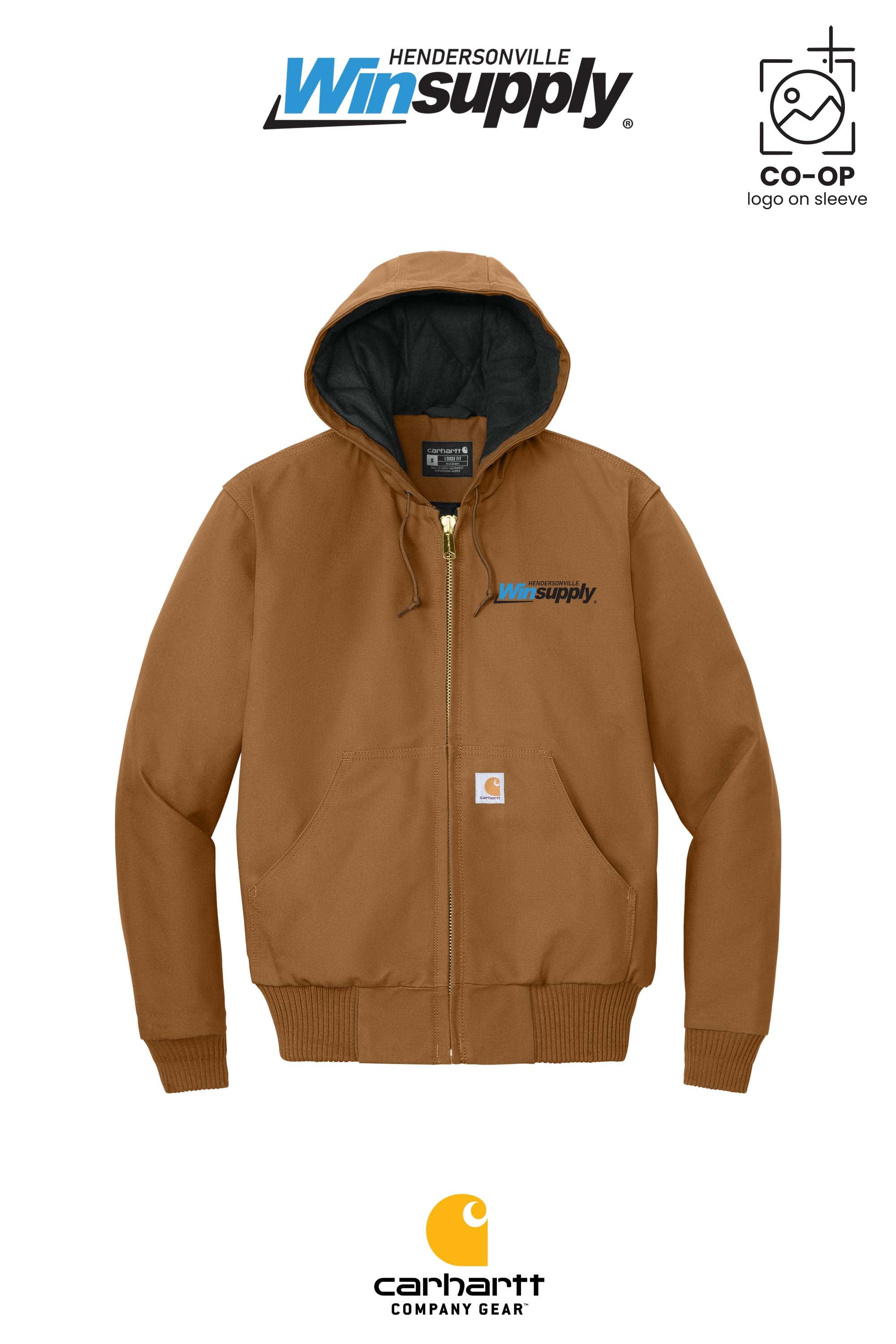 Carhartt® Quilted-Flannel-Lined Duck Active Jac - Winsupply of Hendersonville