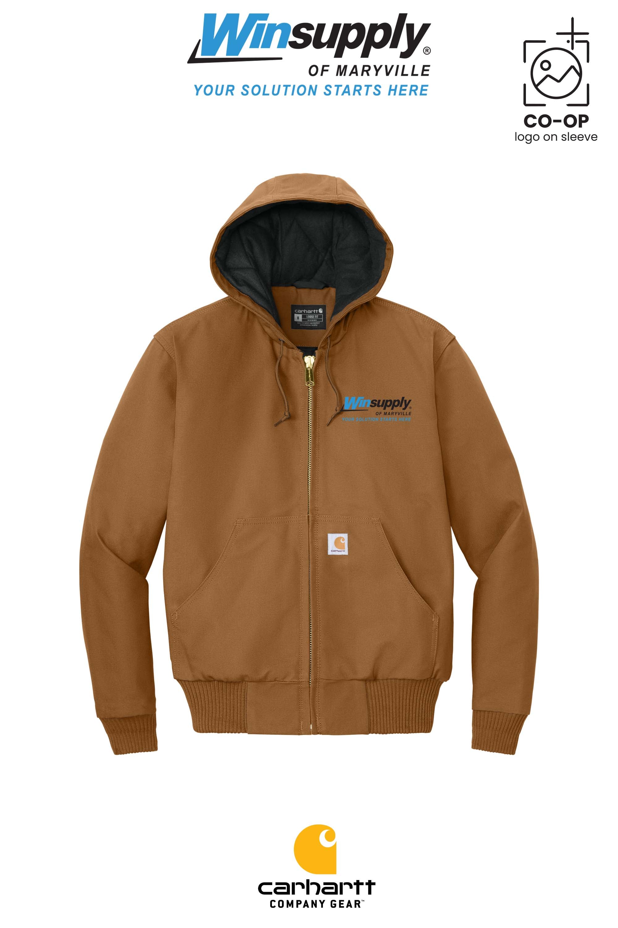 Carhartt® Quilted-Flannel-Lined Duck Active Jac - Winsupply of Maryville
