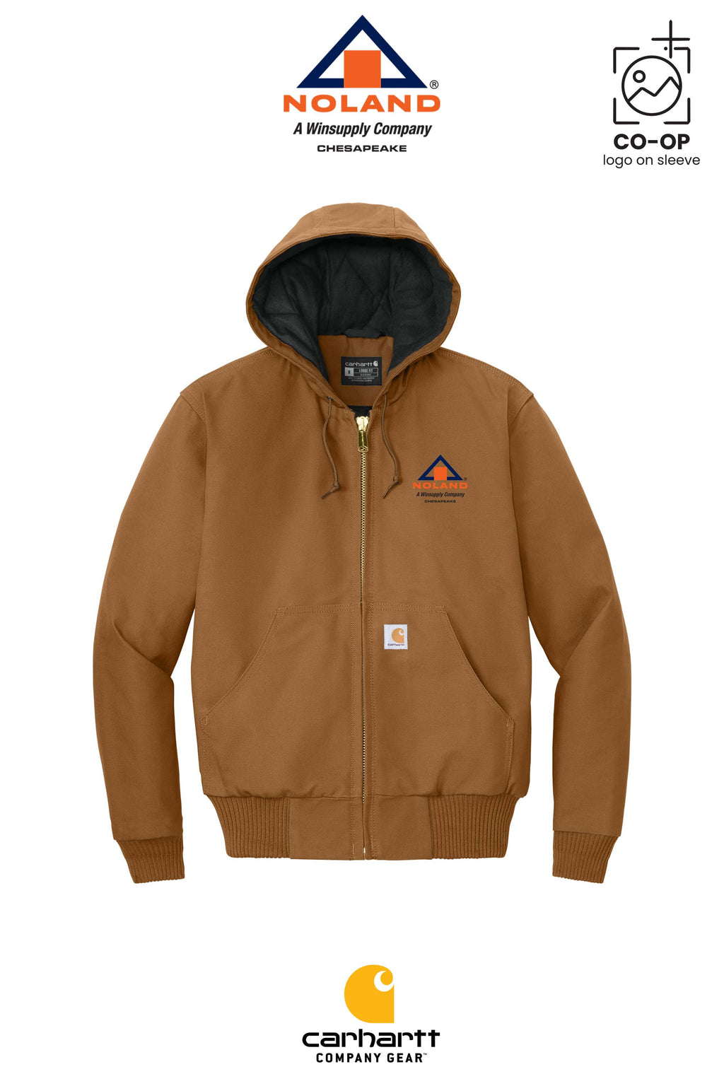 Carhartt® Quilted-Flannel-Lined Duck Active Jac - Noland Company Chesapeake