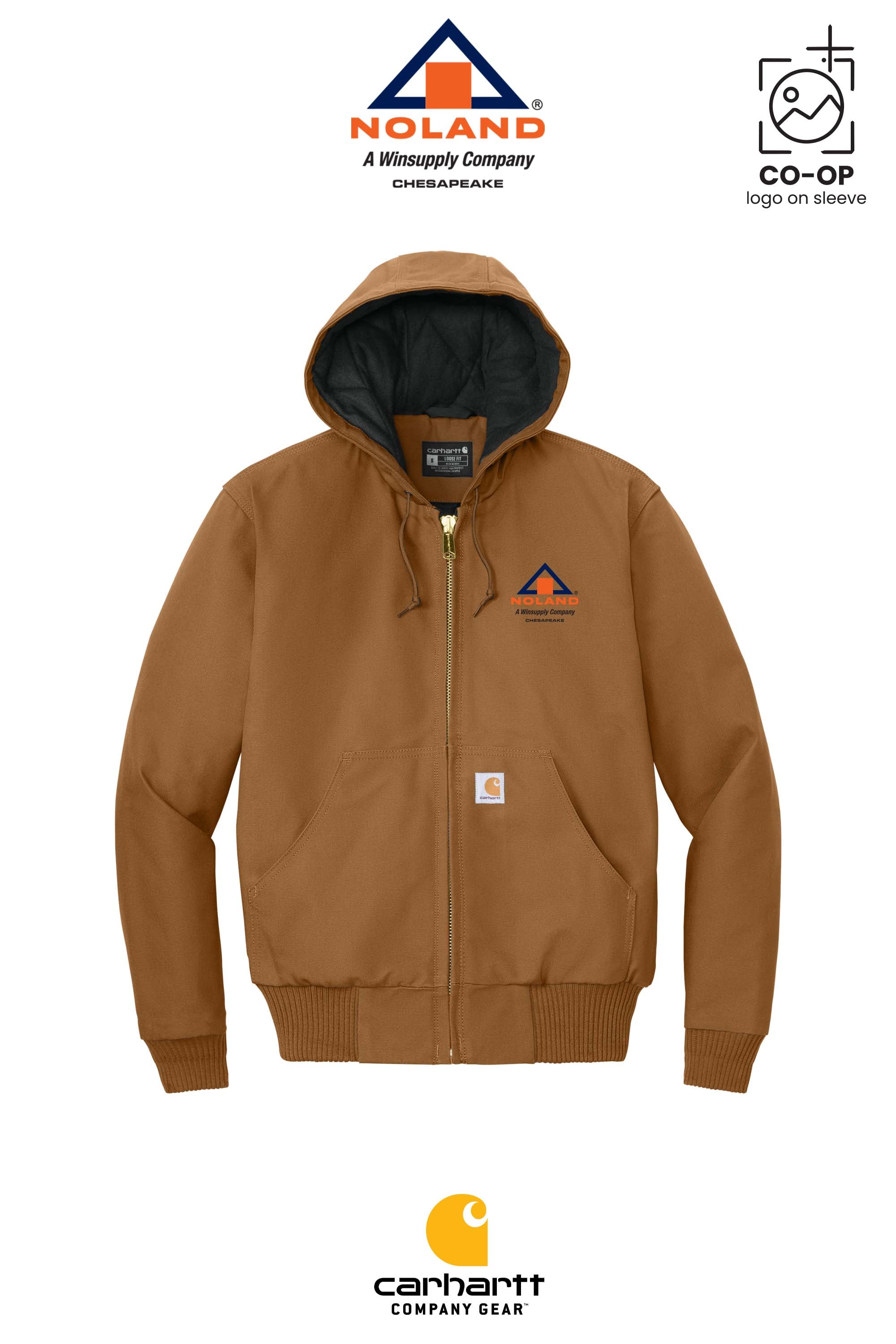 Carhartt® Quilted-Flannel-Lined Duck Active Jac - Noland Company Chesapeake