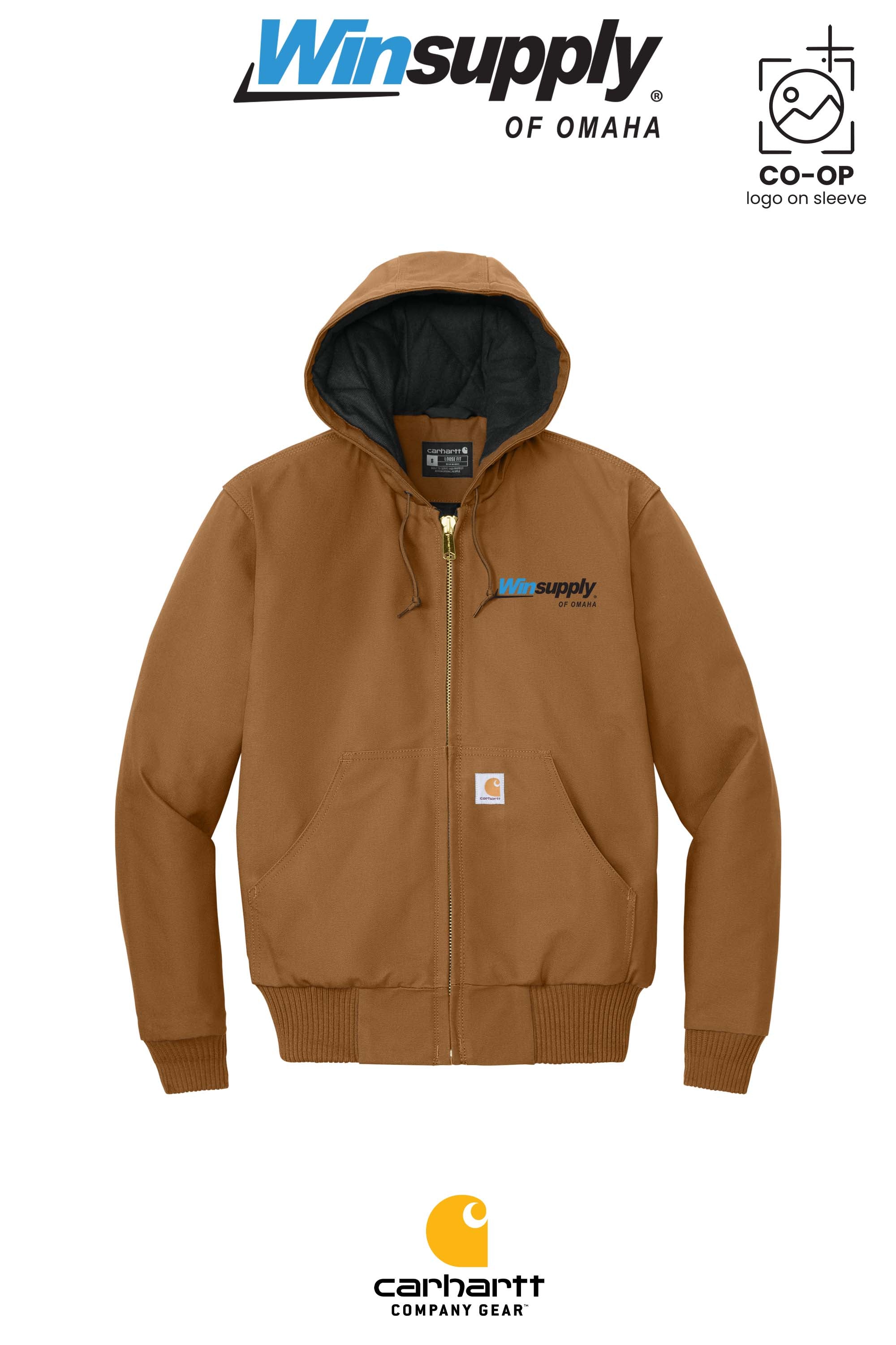 Carhartt® Quilted-Flannel-Lined Duck Active Jac - Winsupply of Omaha