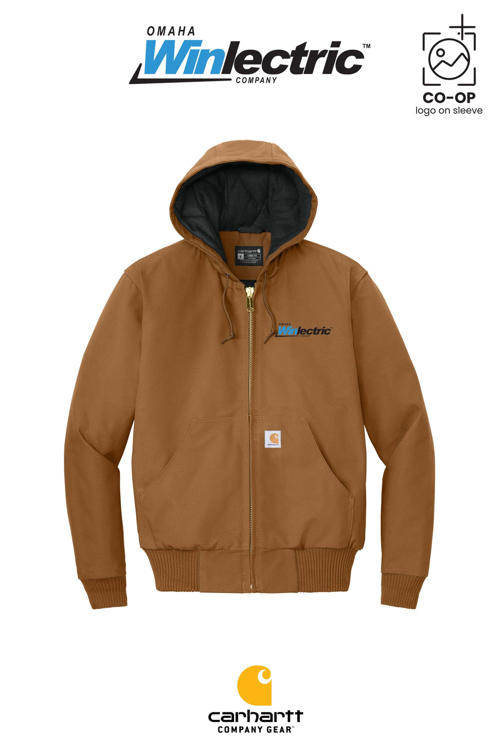 Carhartt® Quilted-Flannel-Lined Duck Active Jac - Omaha Winlectric