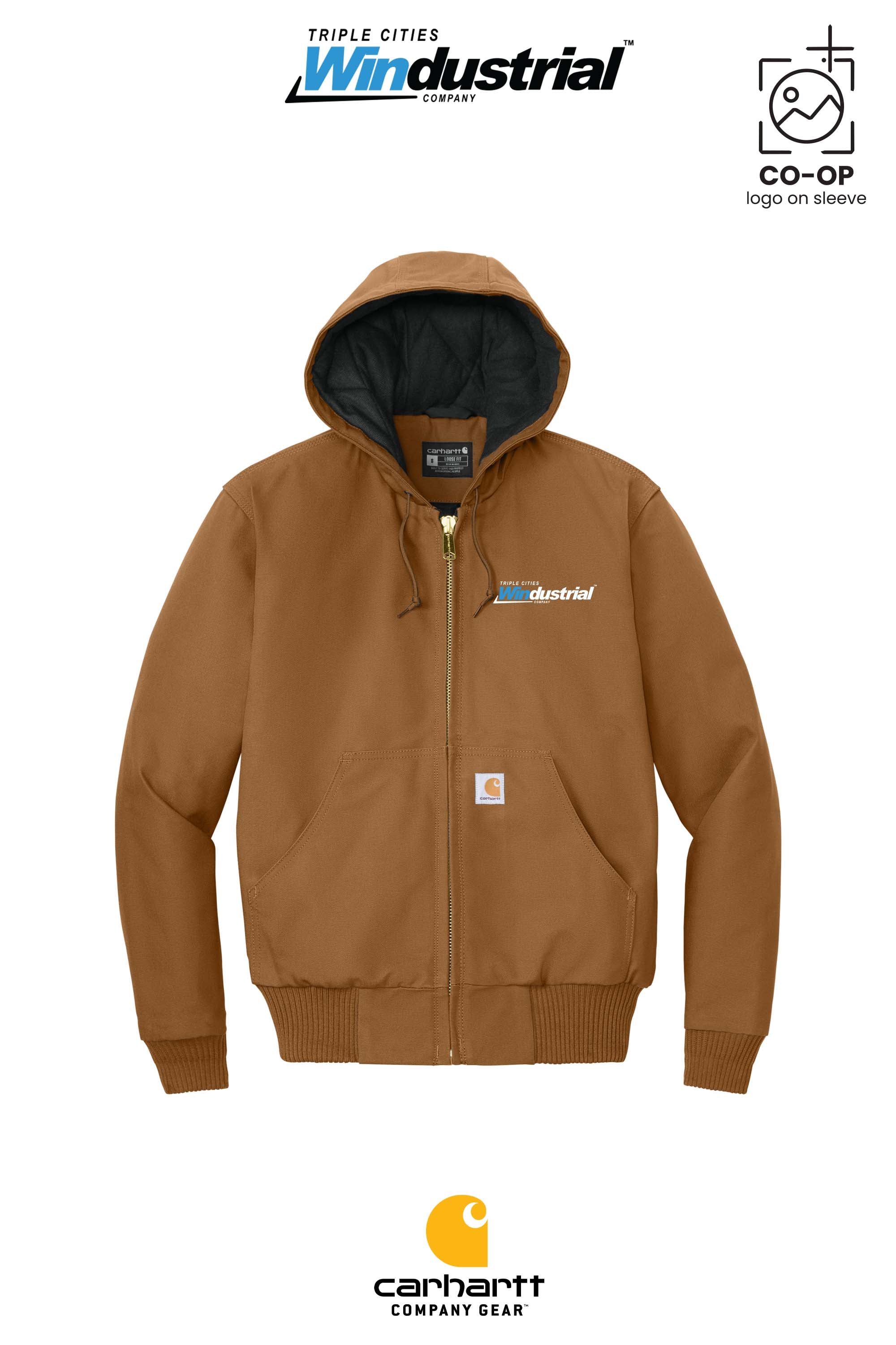 Carhartt® Quilted-Flannel-Lined Duck Active Jac - Windustrial Triple Cities