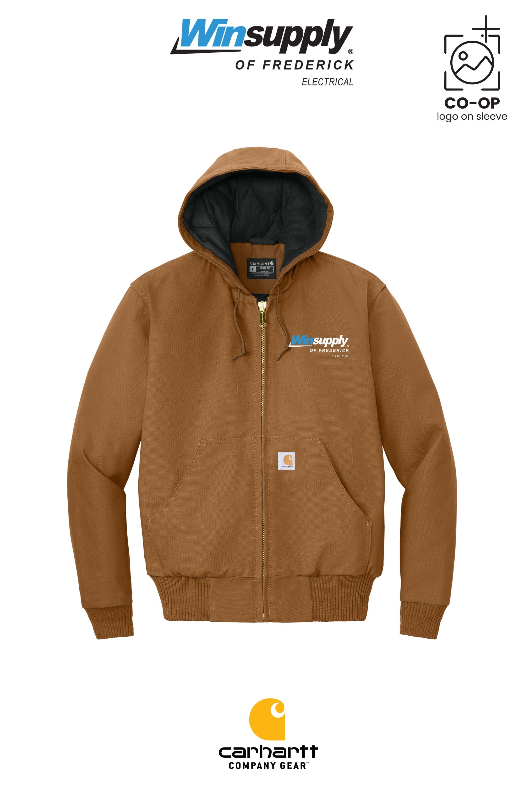 Carhartt® Quilted-Flannel-Lined Duck Active Jac - Winsupply of Frederick