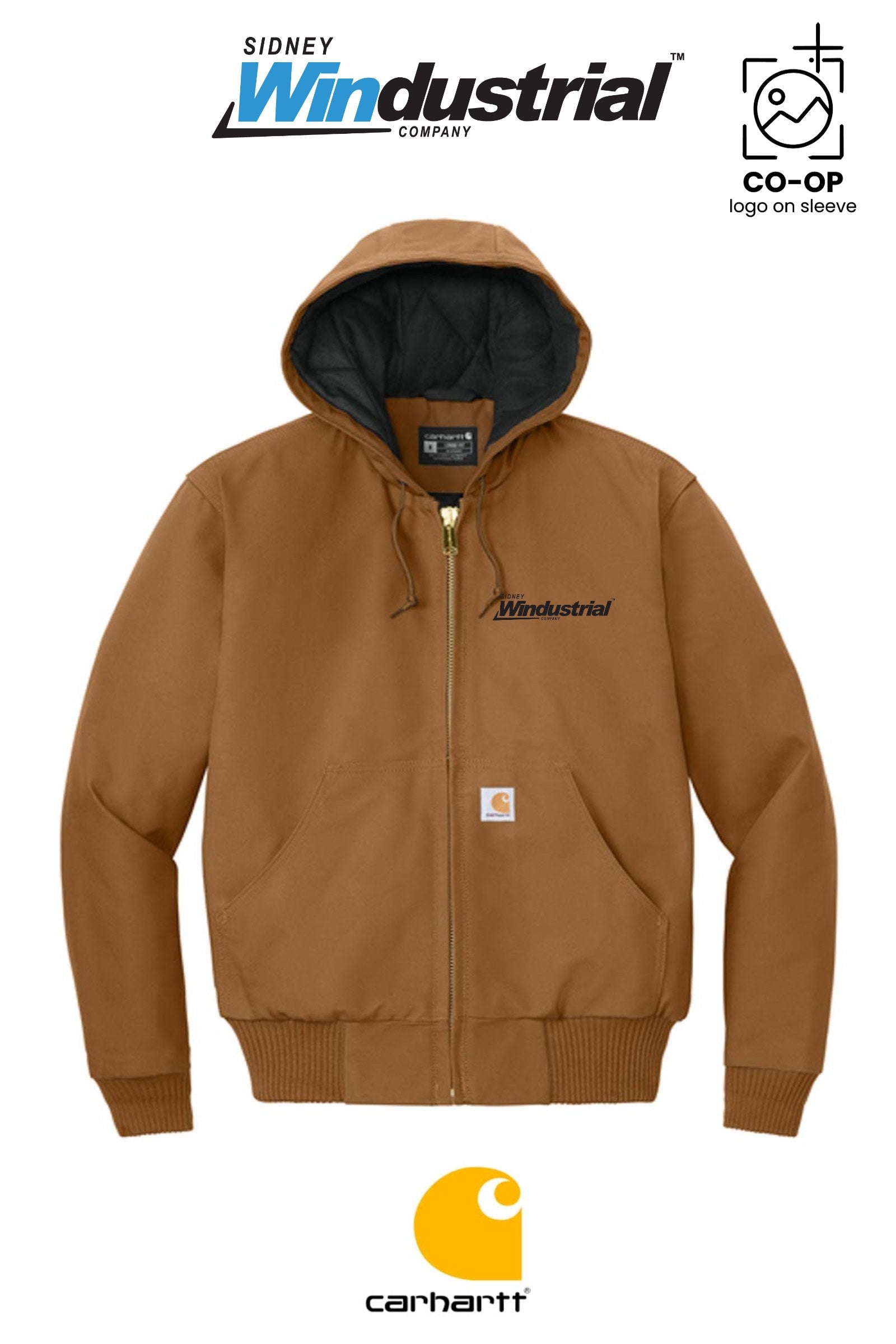 Carhartt® Quilted-Flannel-Lined Duck Active Jac - Sidney Windustrial
