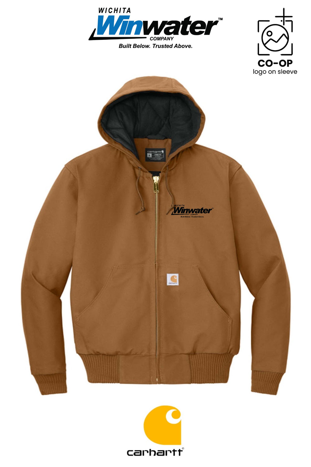 Carhartt® Quilted-Flannel-Lined Duck Active Jac - Wichita Winwater
