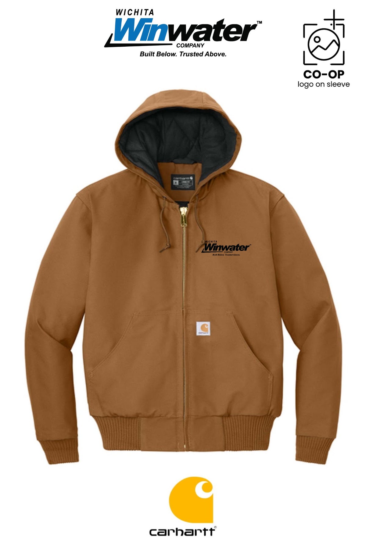 Carhartt® Quilted-Flannel-Lined Duck Active Jac - Wichita Winwater