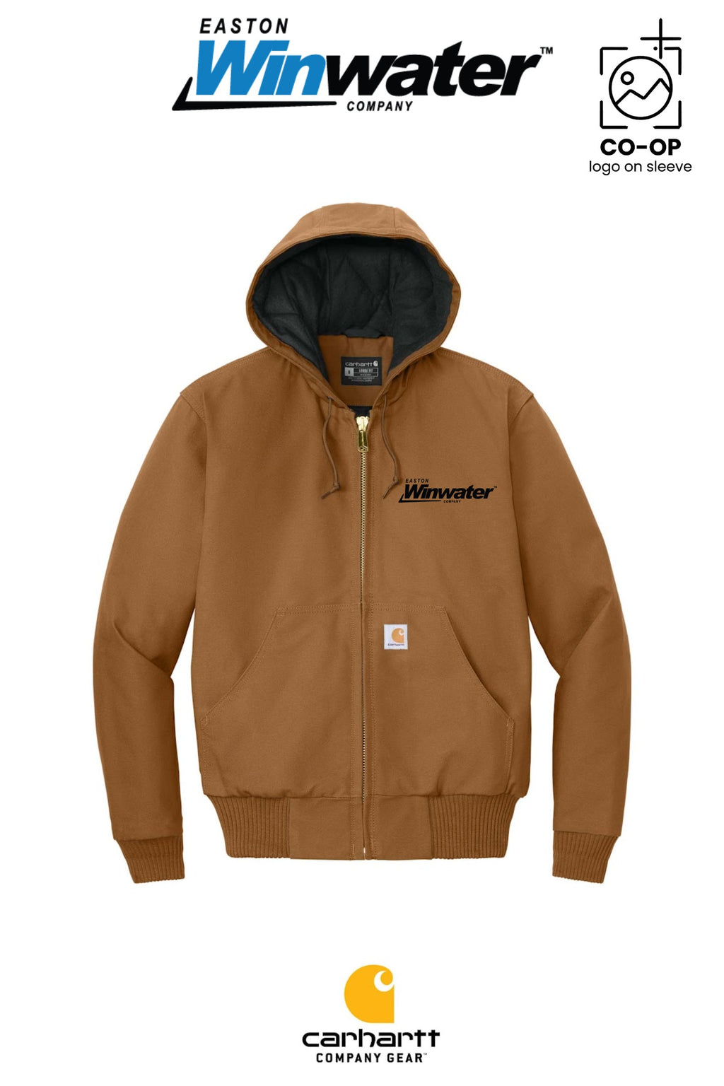 Carhartt® Quilted-Flannel-Lined Duck Active Jac - Easton Winwater