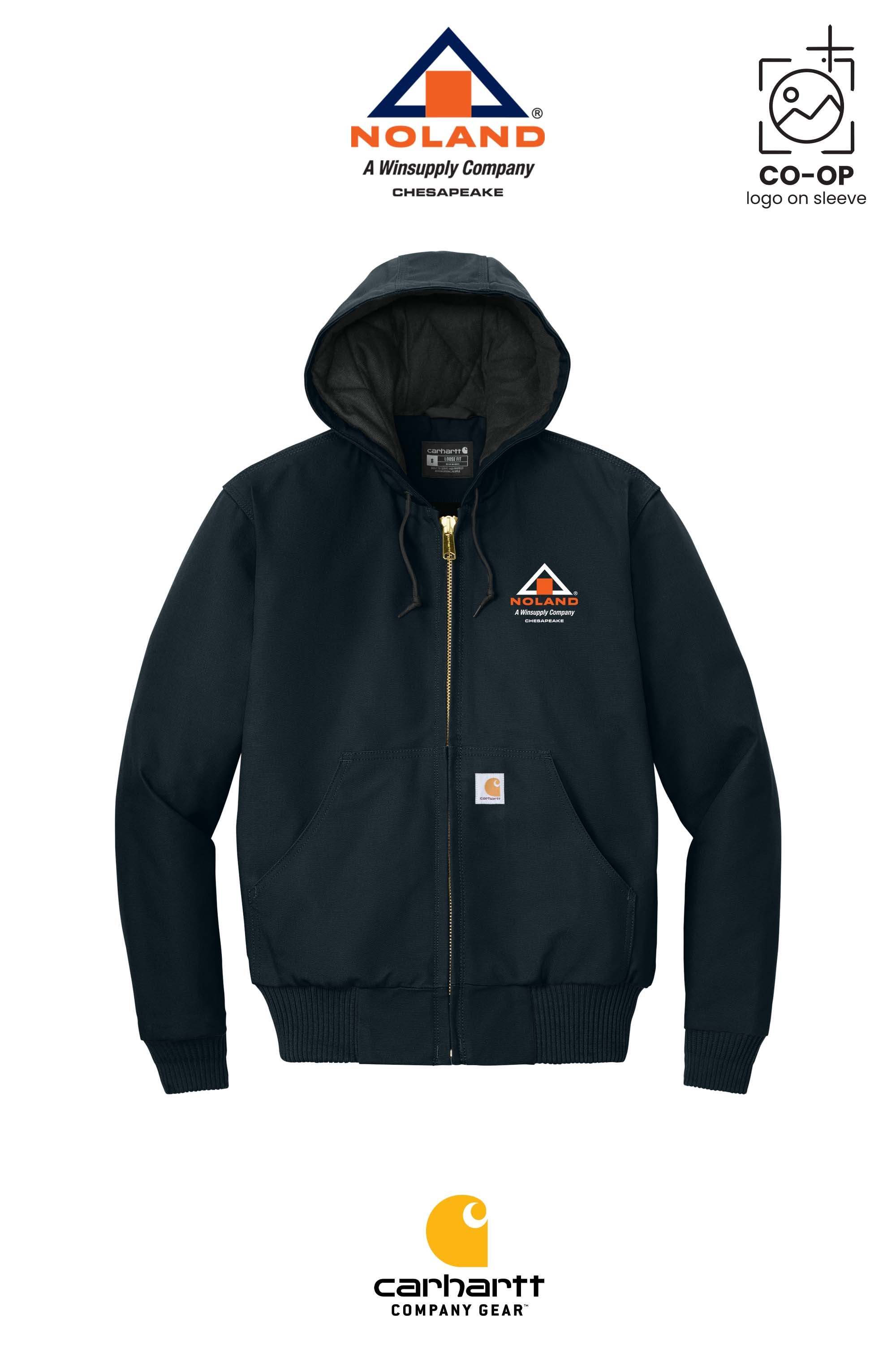 Carhartt® Quilted-Flannel-Lined Duck Active Jac - Noland Company Chesapeake