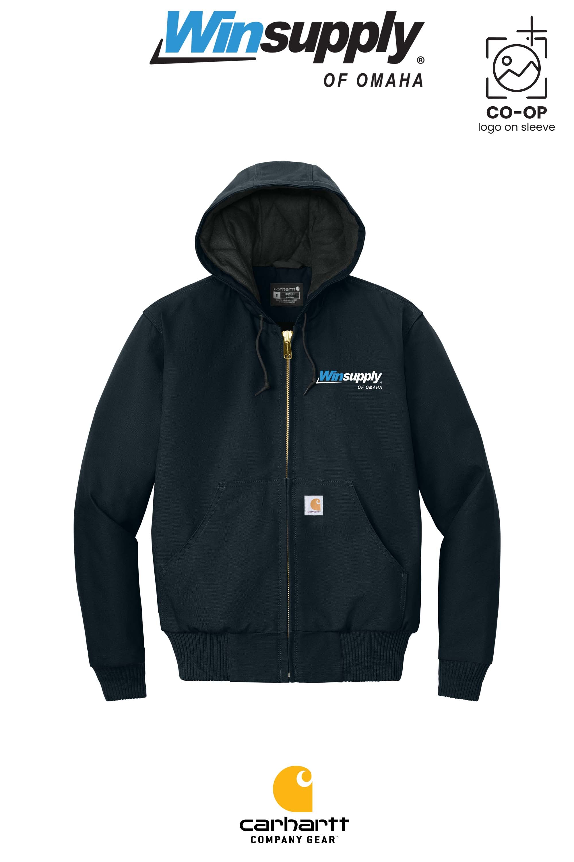 Carhartt® Quilted-Flannel-Lined Duck Active Jac - Winsupply of Omaha