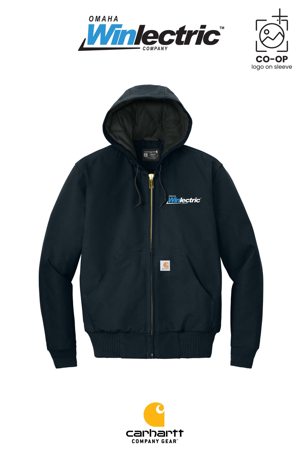 Carhartt® Quilted-Flannel-Lined Duck Active Jac - Omaha Winlectric