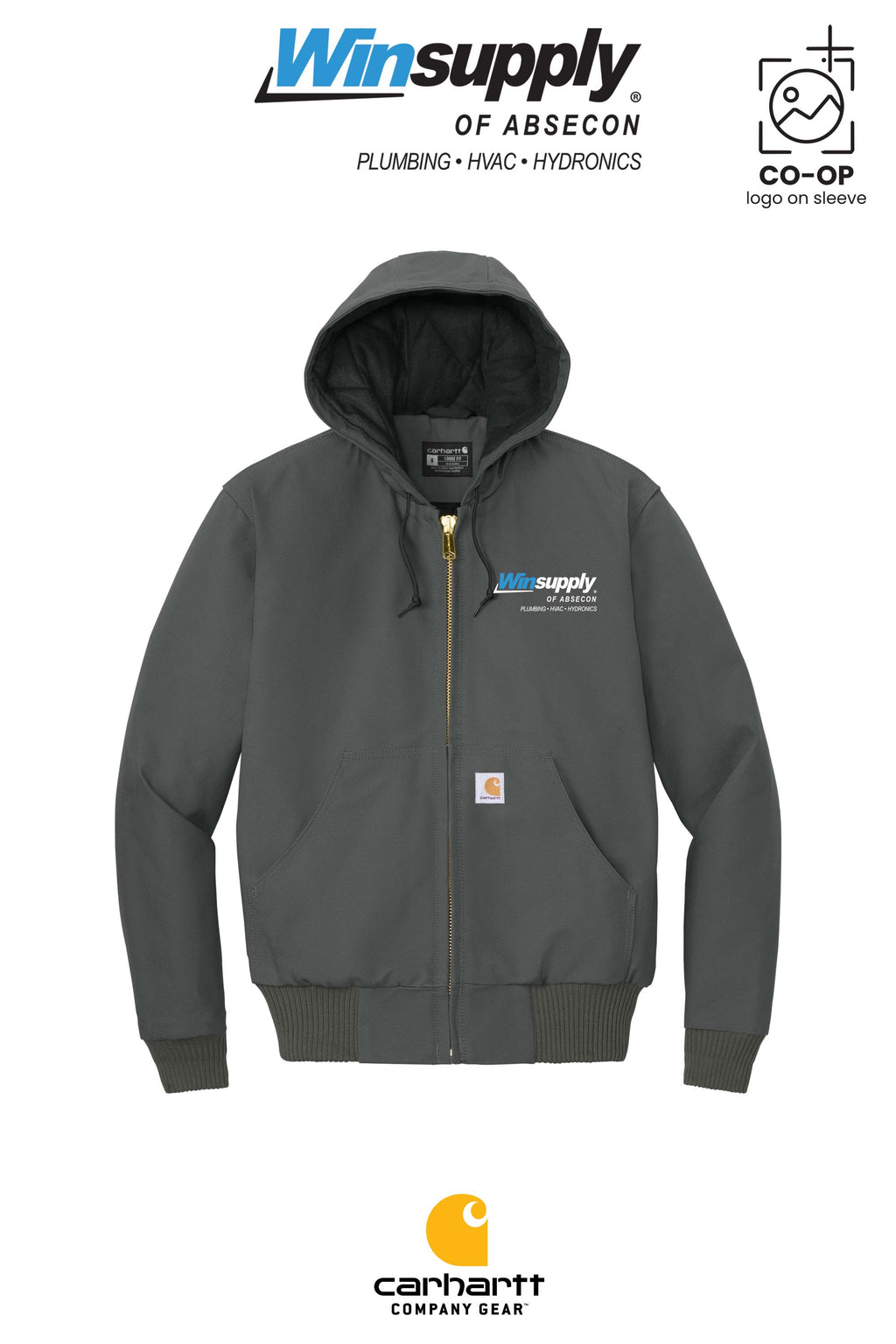 Carhartt® Quilted-Flannel-Lined Duck Active Jac - Winsupply of Absecon