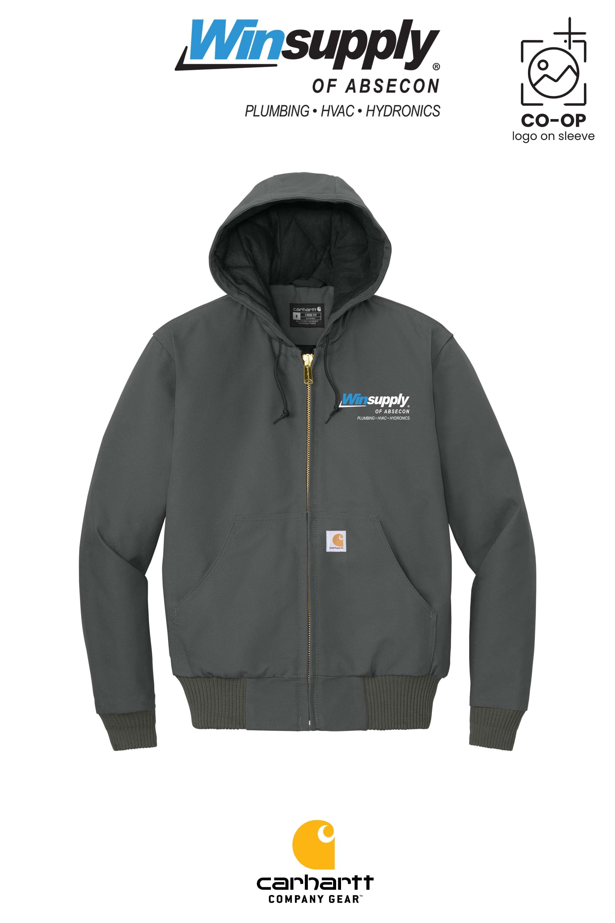 Carhartt® Quilted-Flannel-Lined Duck Active Jac - Winsupply of Absecon