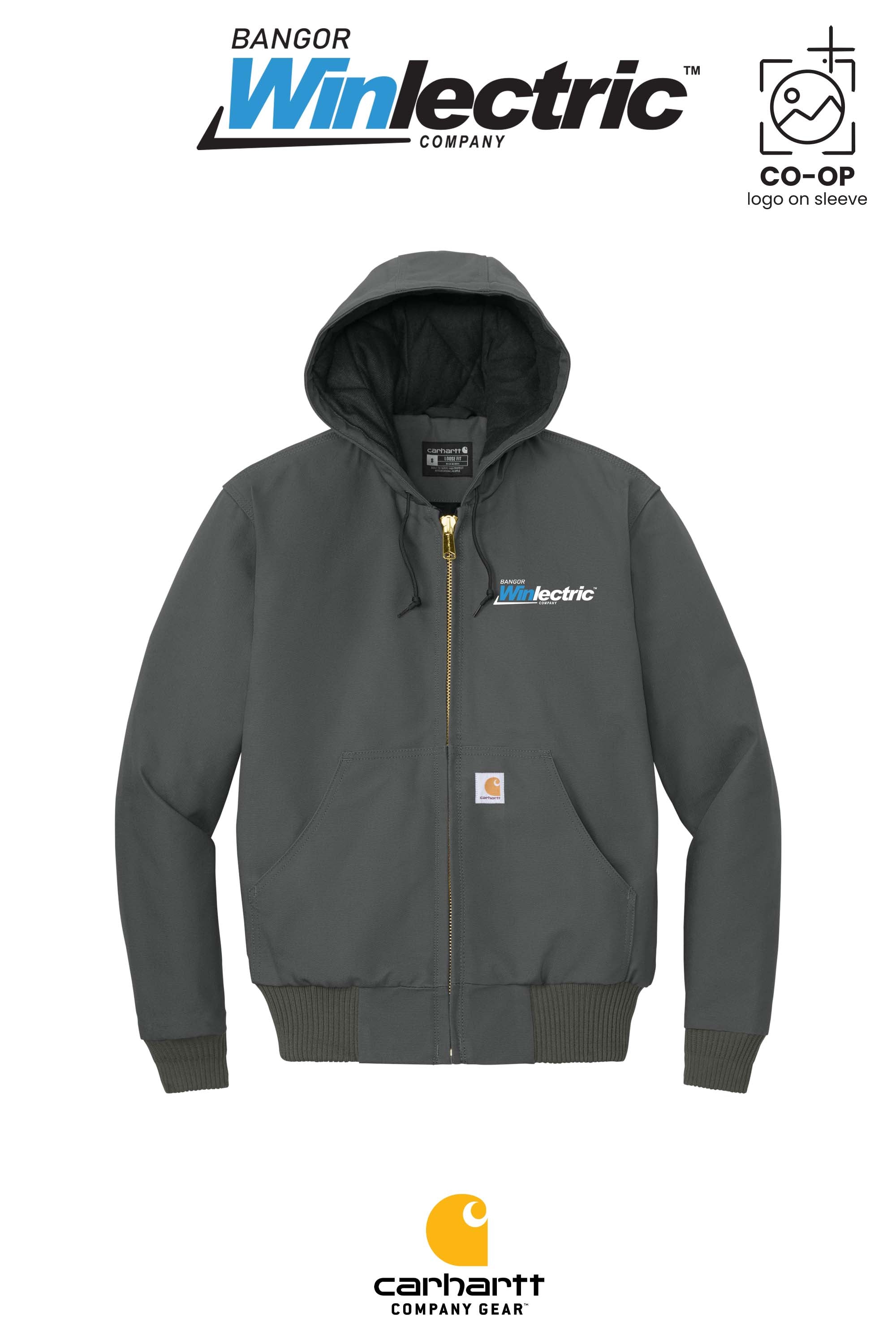 Carhartt® Quilted-Flannel-Lined Duck Active Jac - Winlectric Bangor