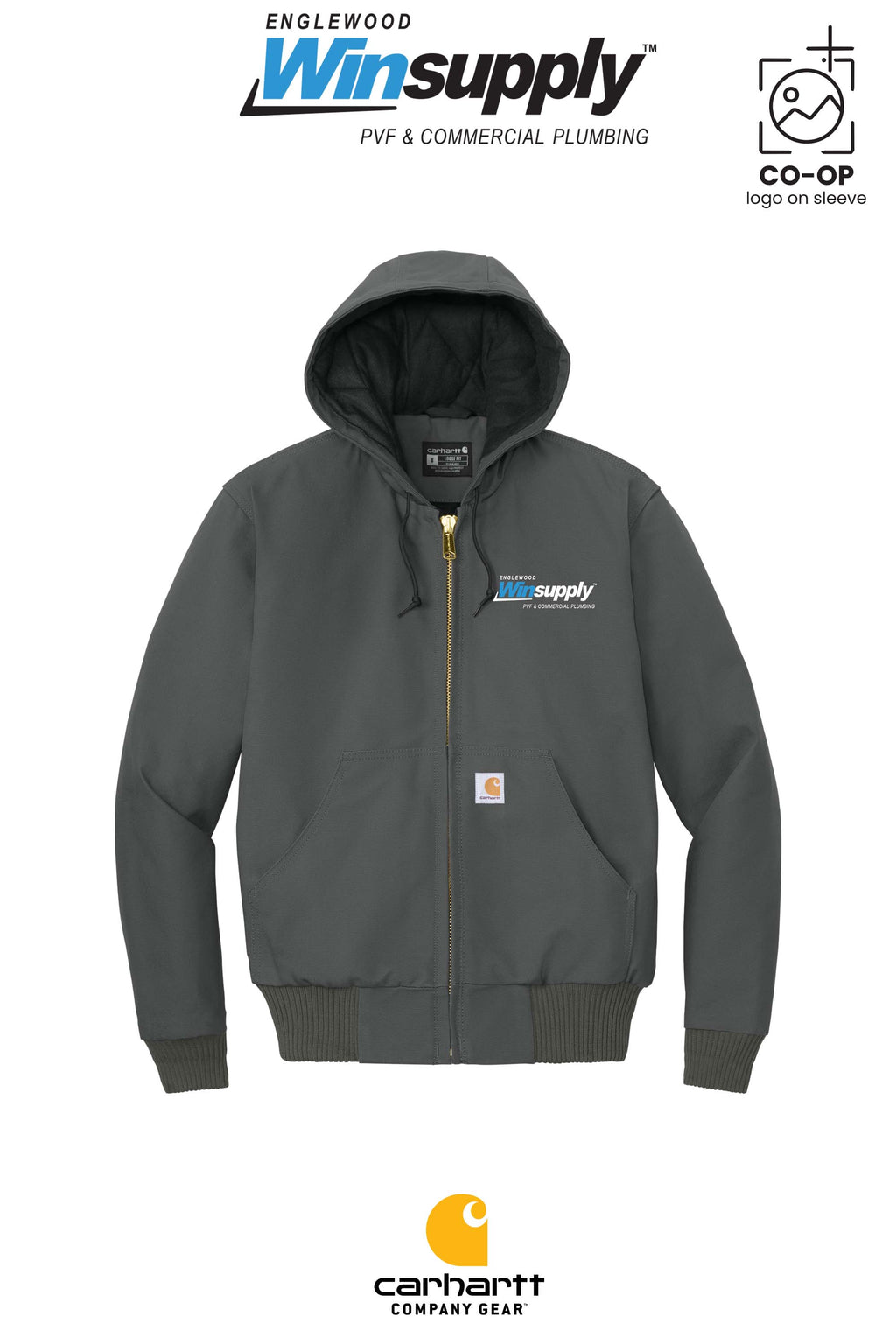 Carhartt® Quilted-Flannel-Lined Duck Active Jac - Englewood Winsupply