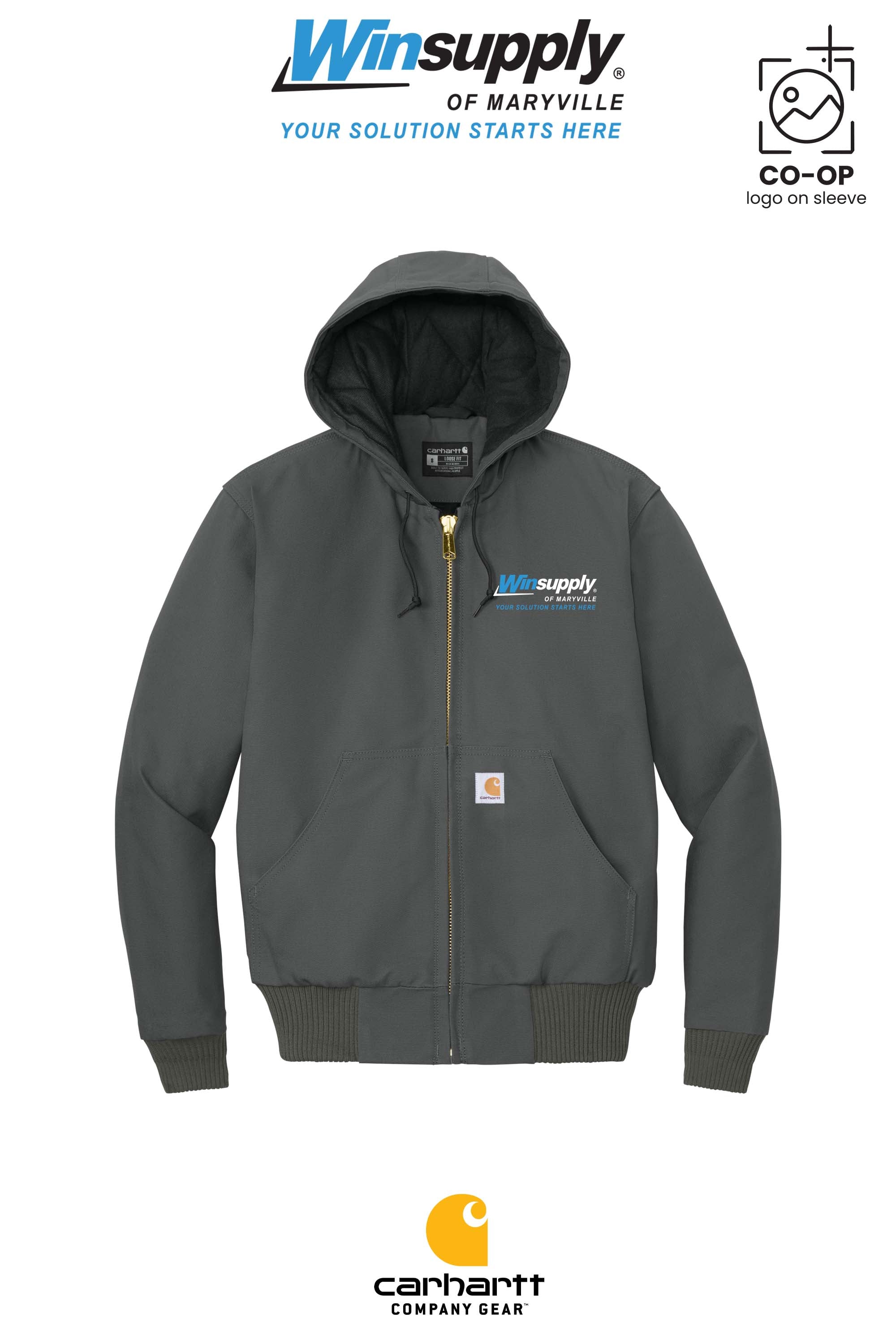 Carhartt® Quilted-Flannel-Lined Duck Active Jac - Winsupply of Maryville