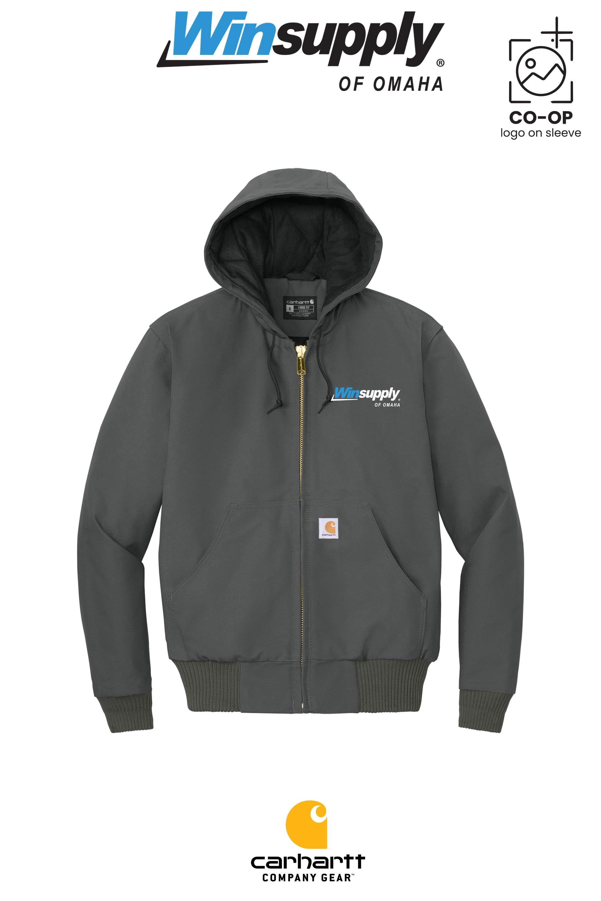Carhartt® Quilted-Flannel-Lined Duck Active Jac - Winsupply of Omaha
