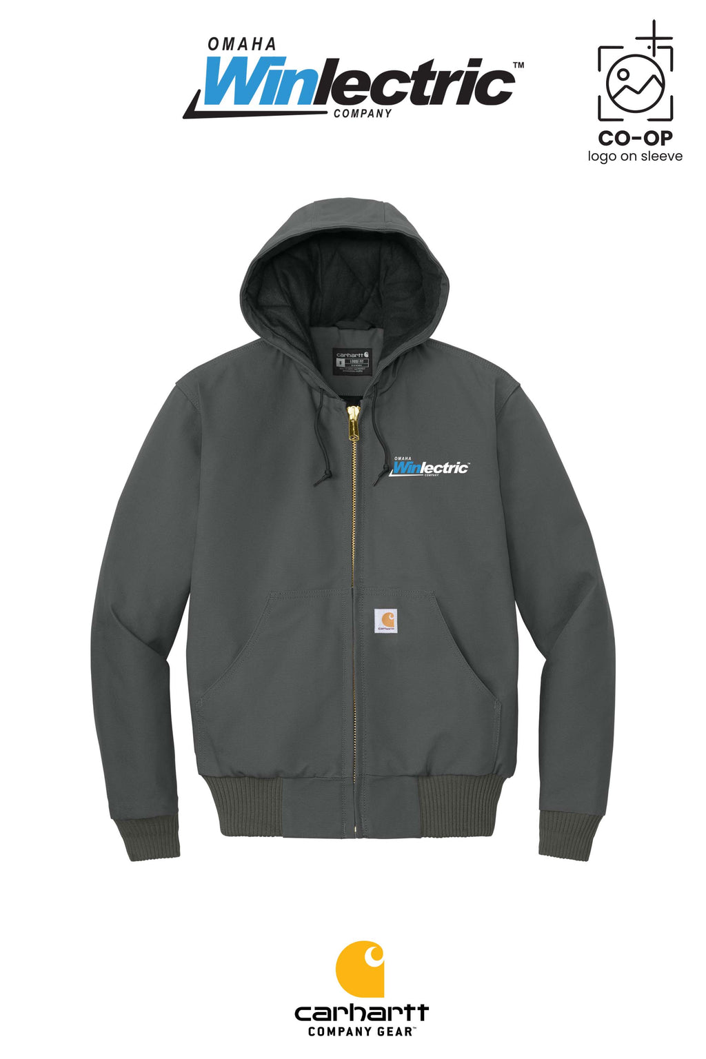 Carhartt® Quilted-Flannel-Lined Duck Active Jac - Omaha Winlectric
