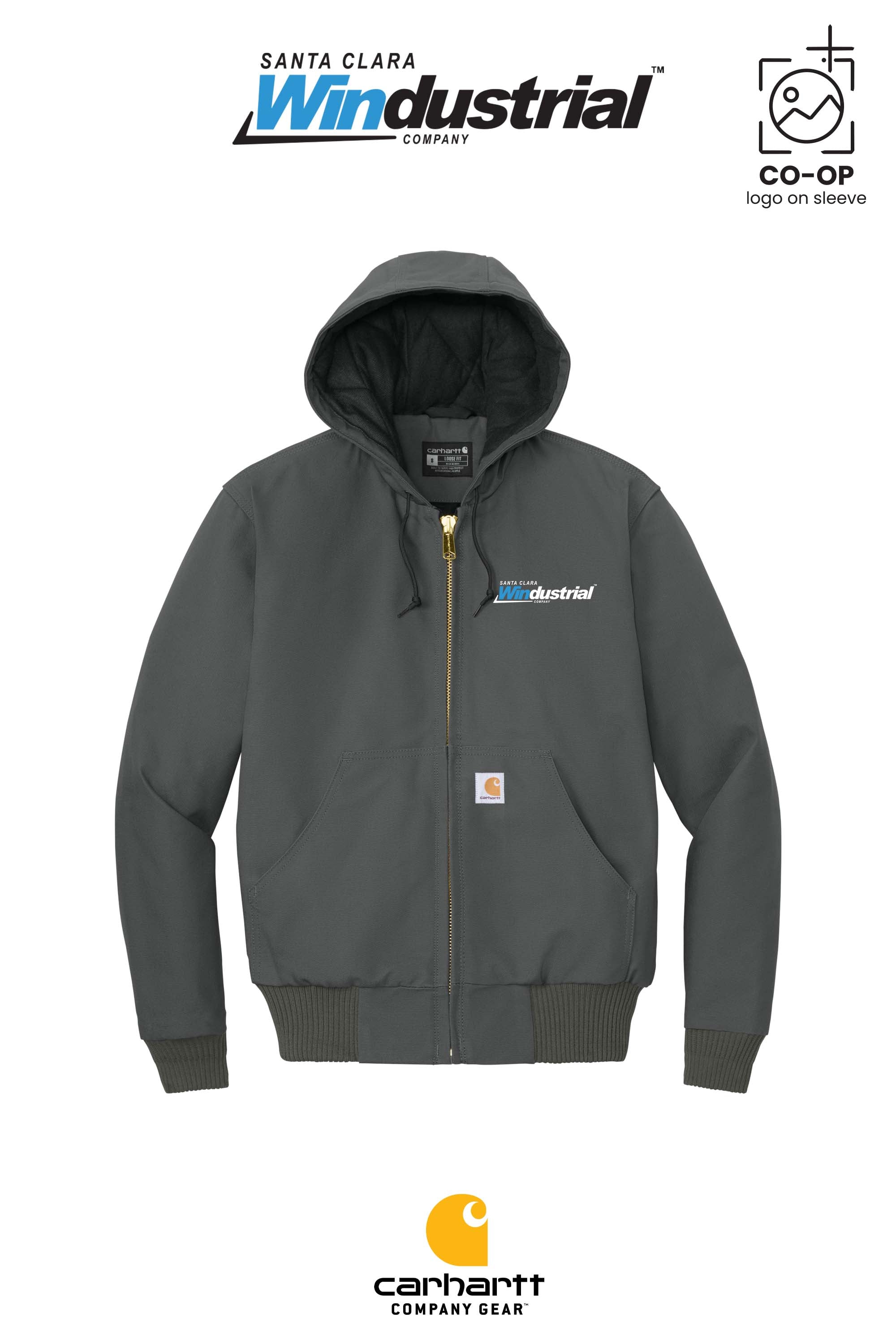 Carhartt® Quilted-Flannel-Lined Duck Active Jac - Santa Clara Windustrial