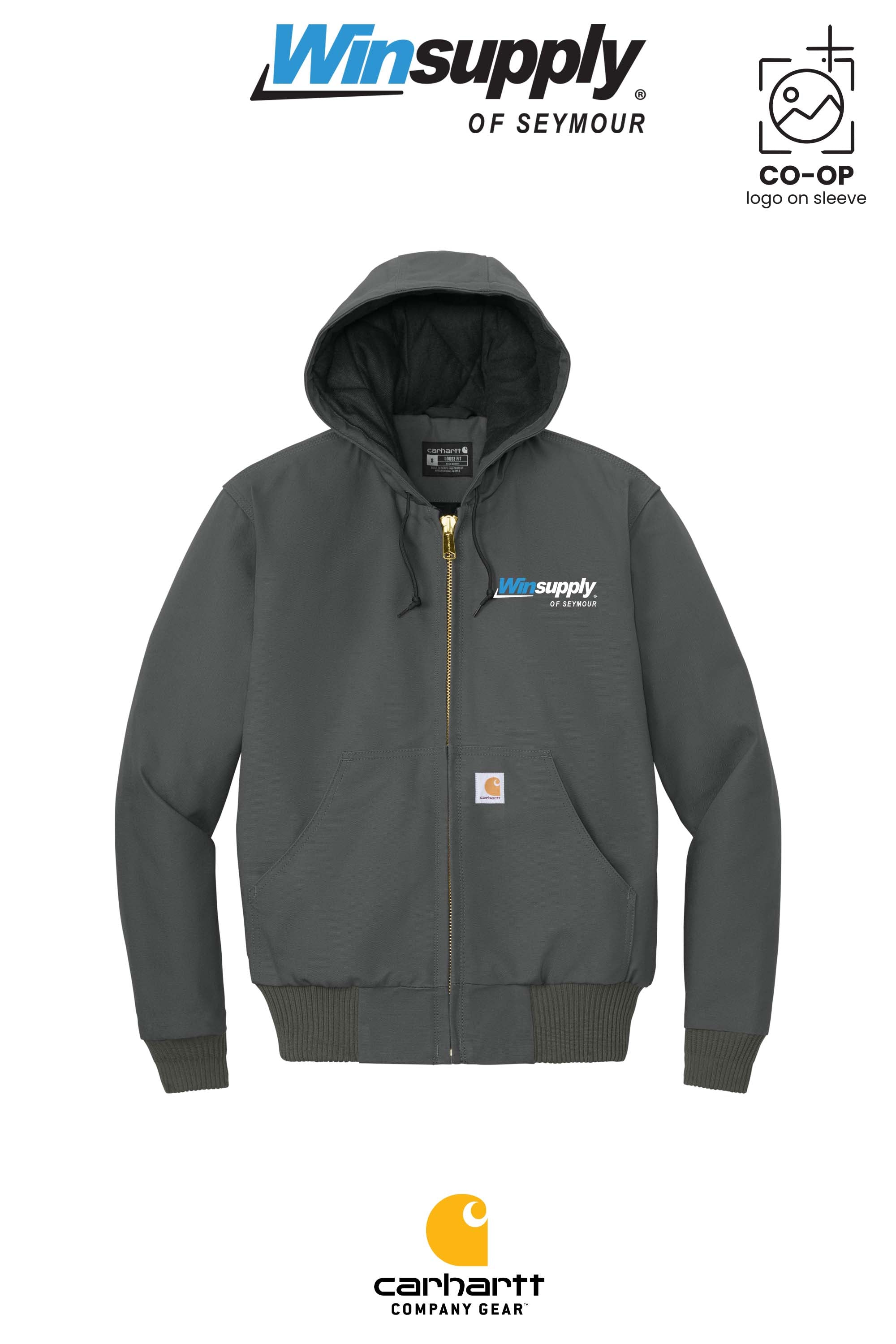 Carhartt® Quilted-Flannel-Lined Duck Active Jac - Winsupply of Seymour IN