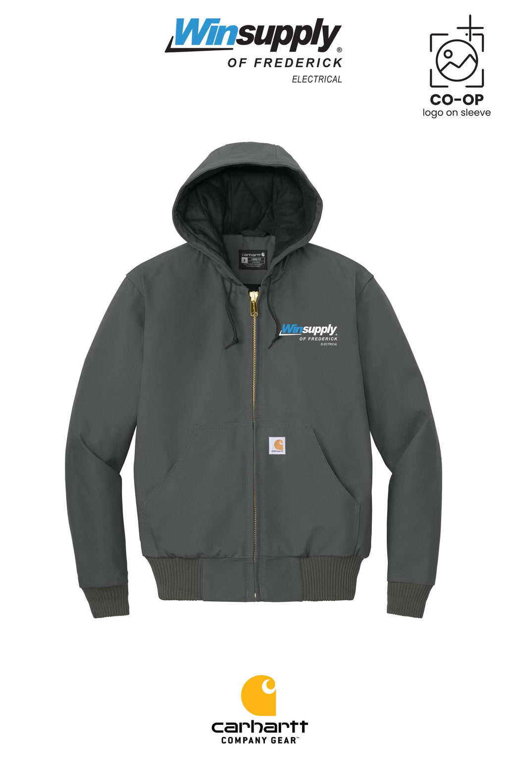 Carhartt® Quilted-Flannel-Lined Duck Active Jac - Winsupply of Frederick