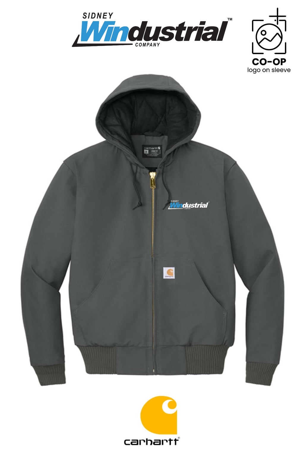 Carhartt® Quilted-Flannel-Lined Duck Active Jac - Sidney Windustrial